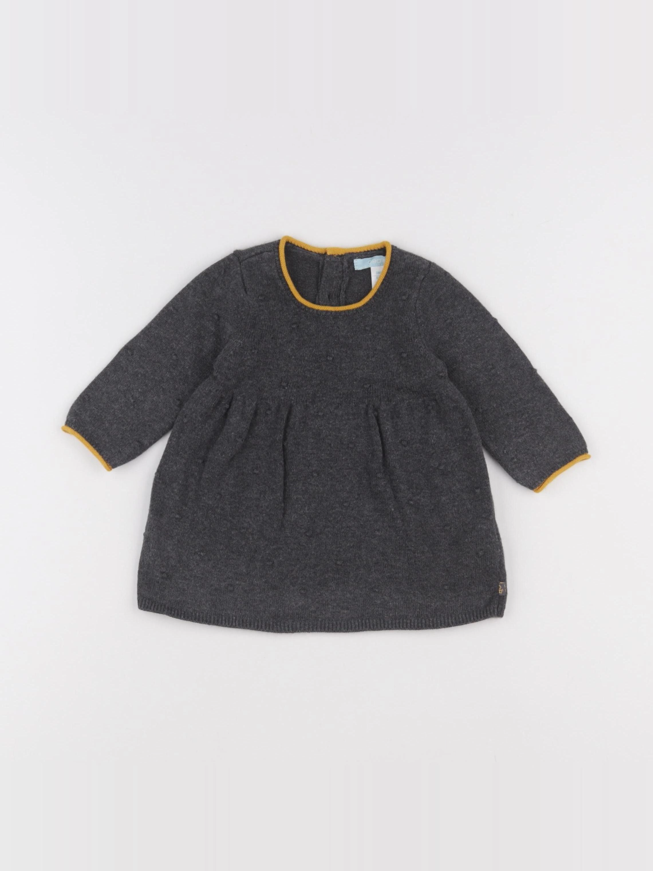 Obaïbi - robe gris - 3 mois
