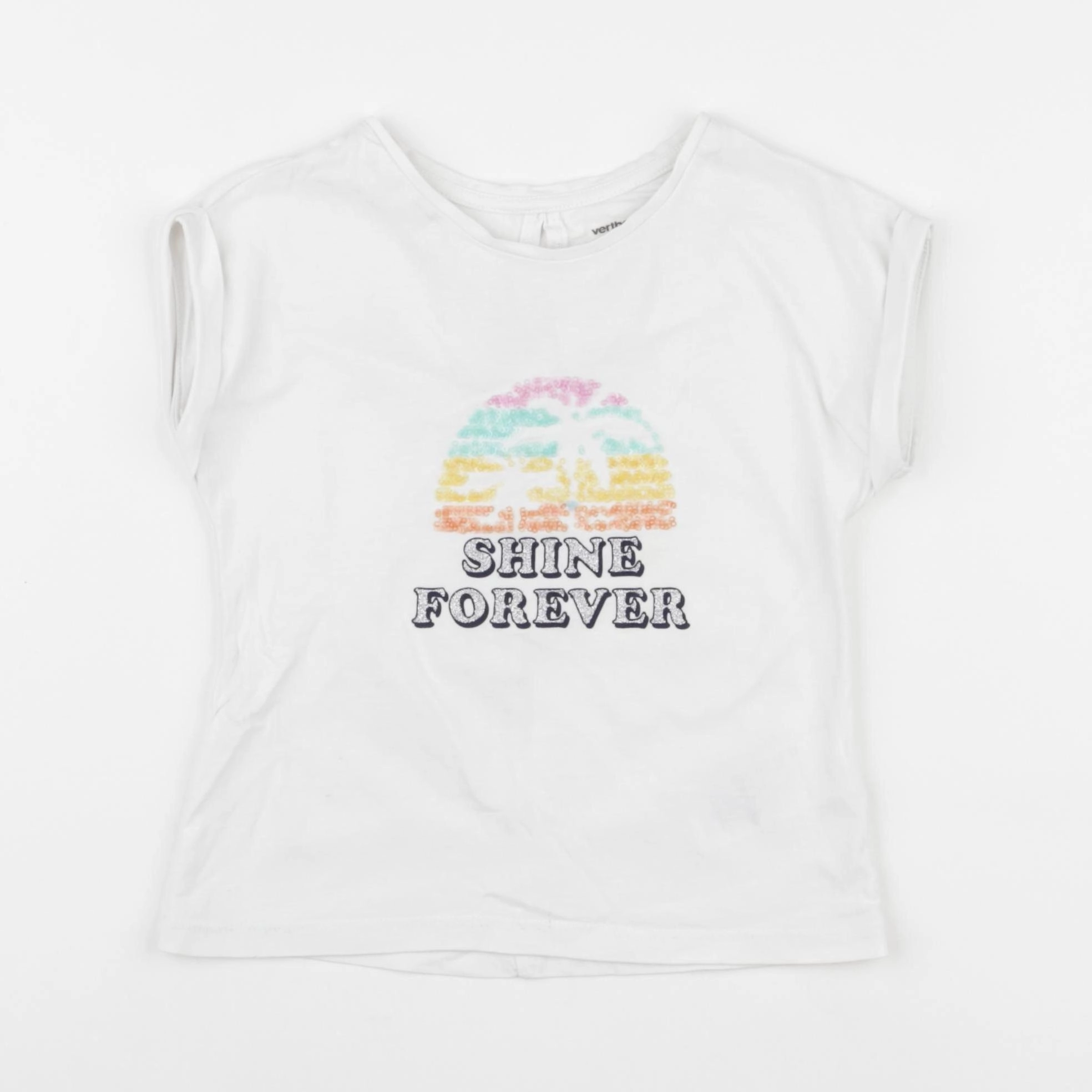 Vertbaudet - tee-shirt blanc - 4 ans