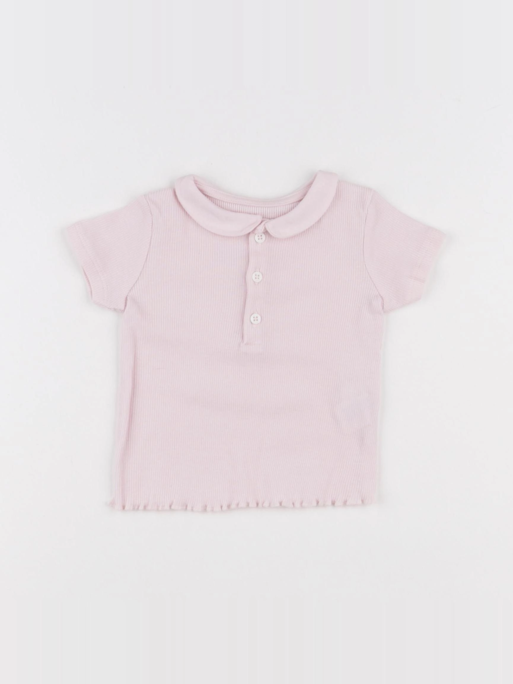 Obaïbi - tee-shirt rose - 6 mois