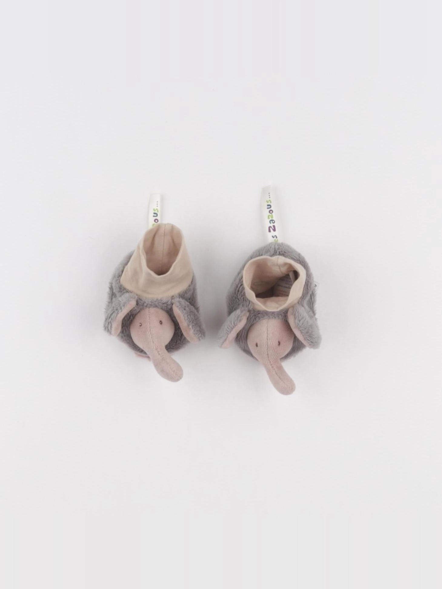 Moulin Roty - chaussons gris - 0/6 mois