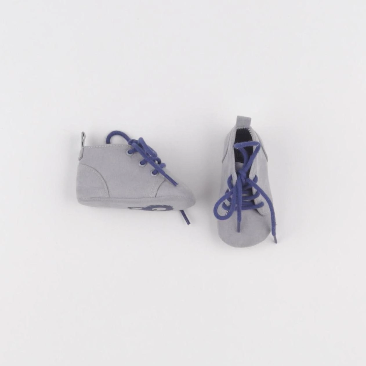 Obaïbi - chaussons gris - 1/6 mois