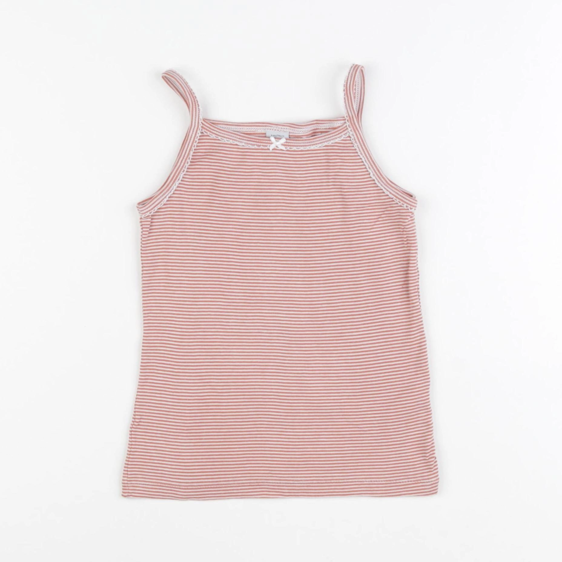 Petit Bateau - maillot de corps orange - 6 ans