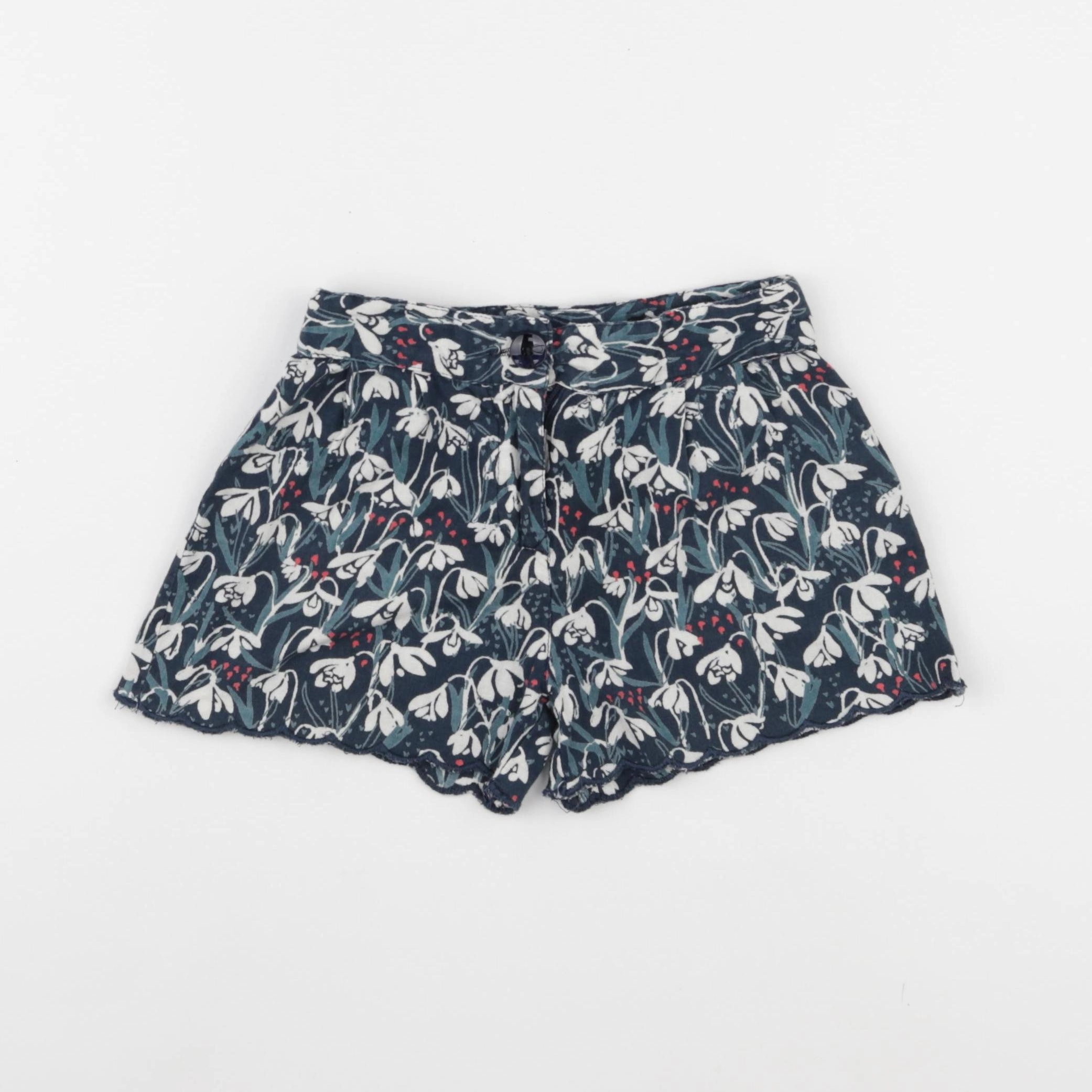 Little Cigogne - short bleu - 3 ans