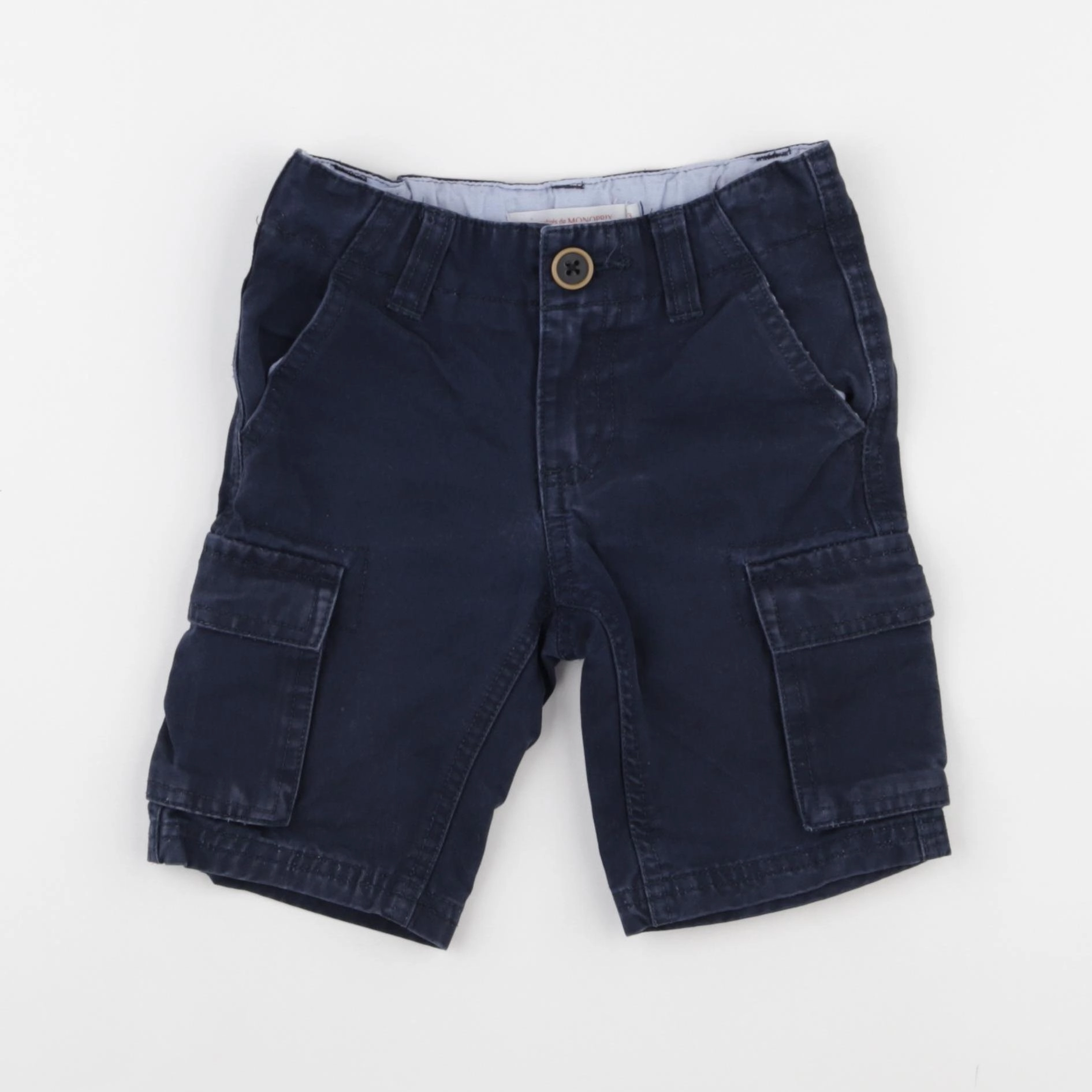 Monoprix - short bleu - 3 ans