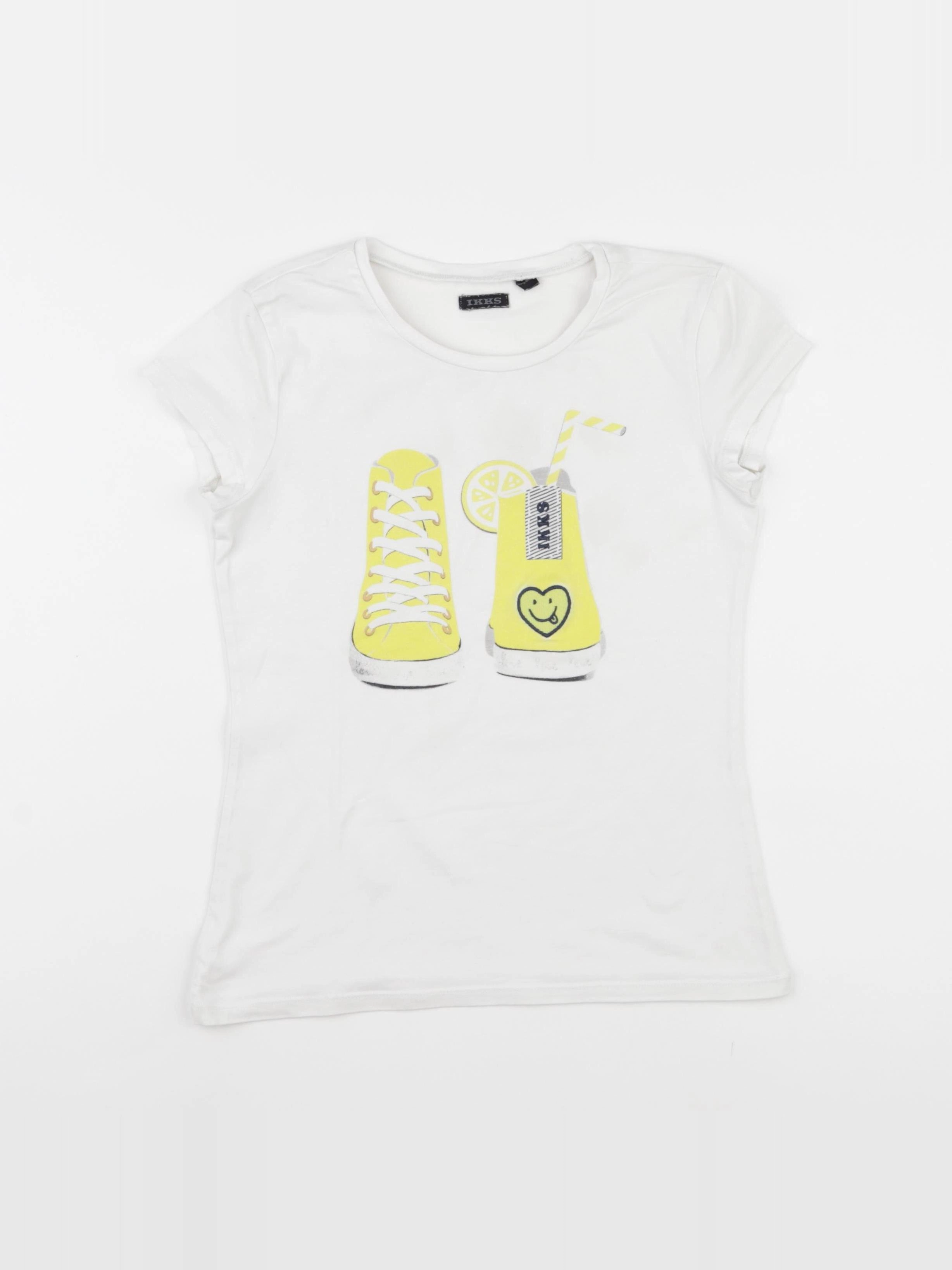 IKKS - tee-shirt blanc - 10 ans