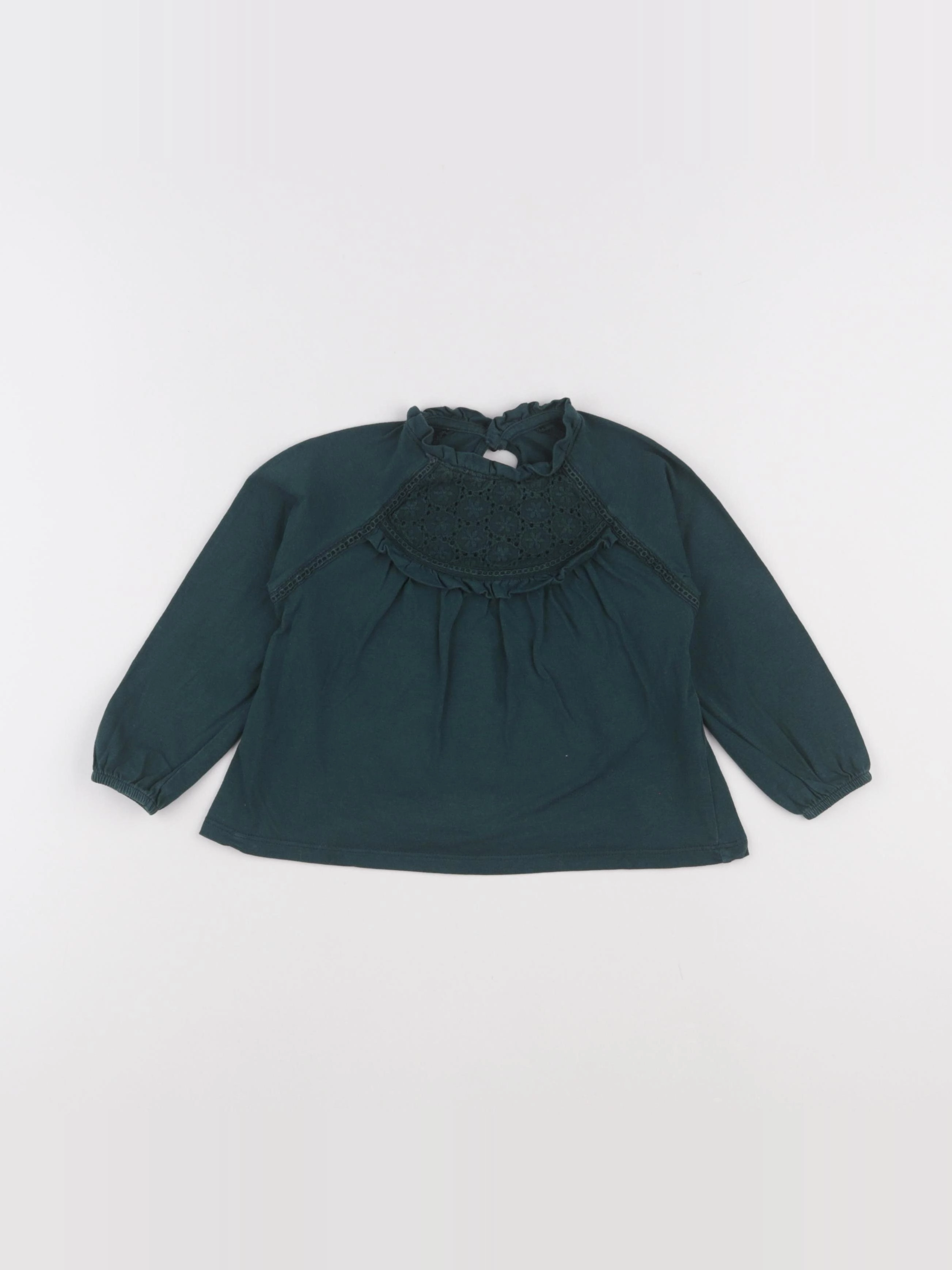 Vertbaudet - tee-shirt vert - 2 ans