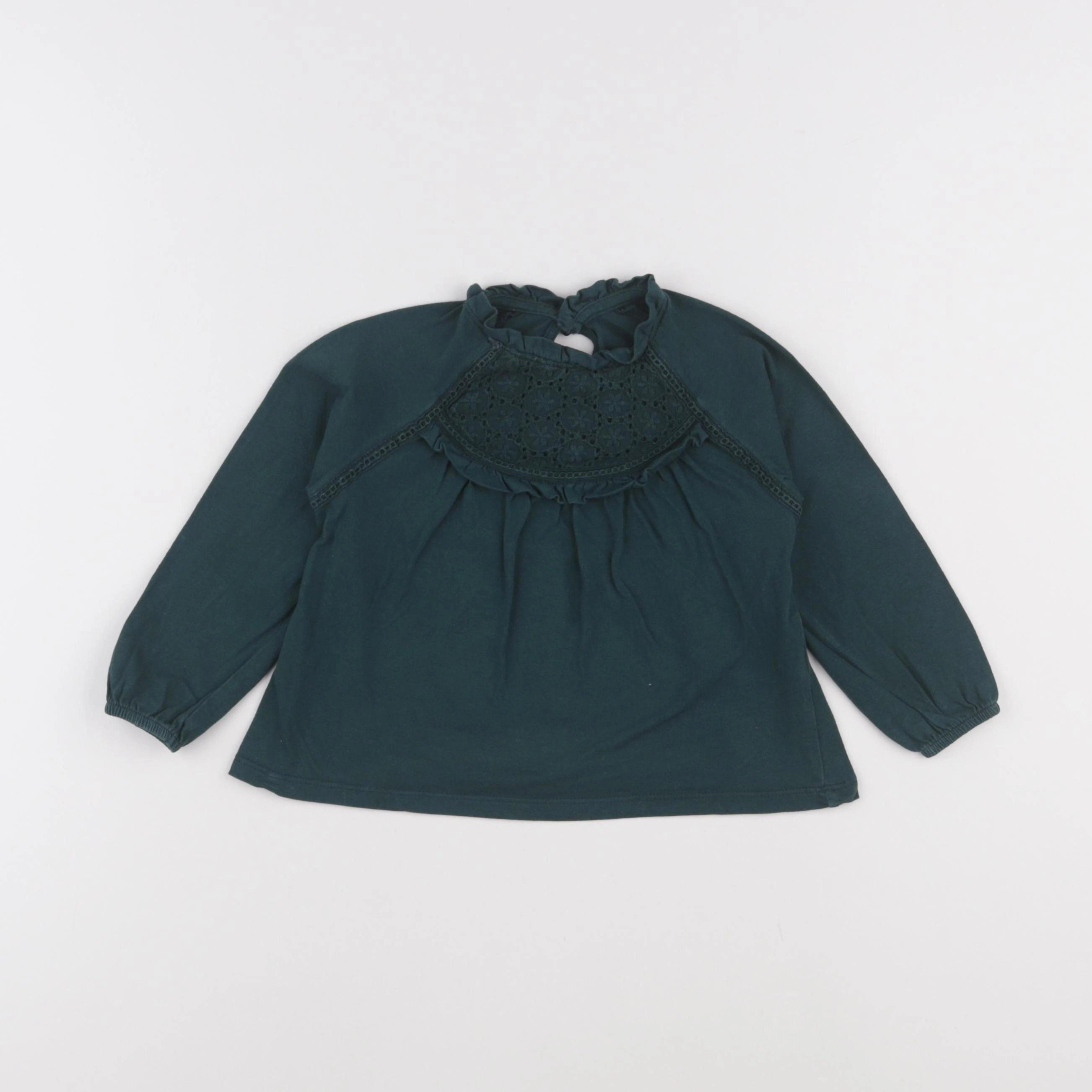 Vertbaudet - tee-shirt vert - 2 ans