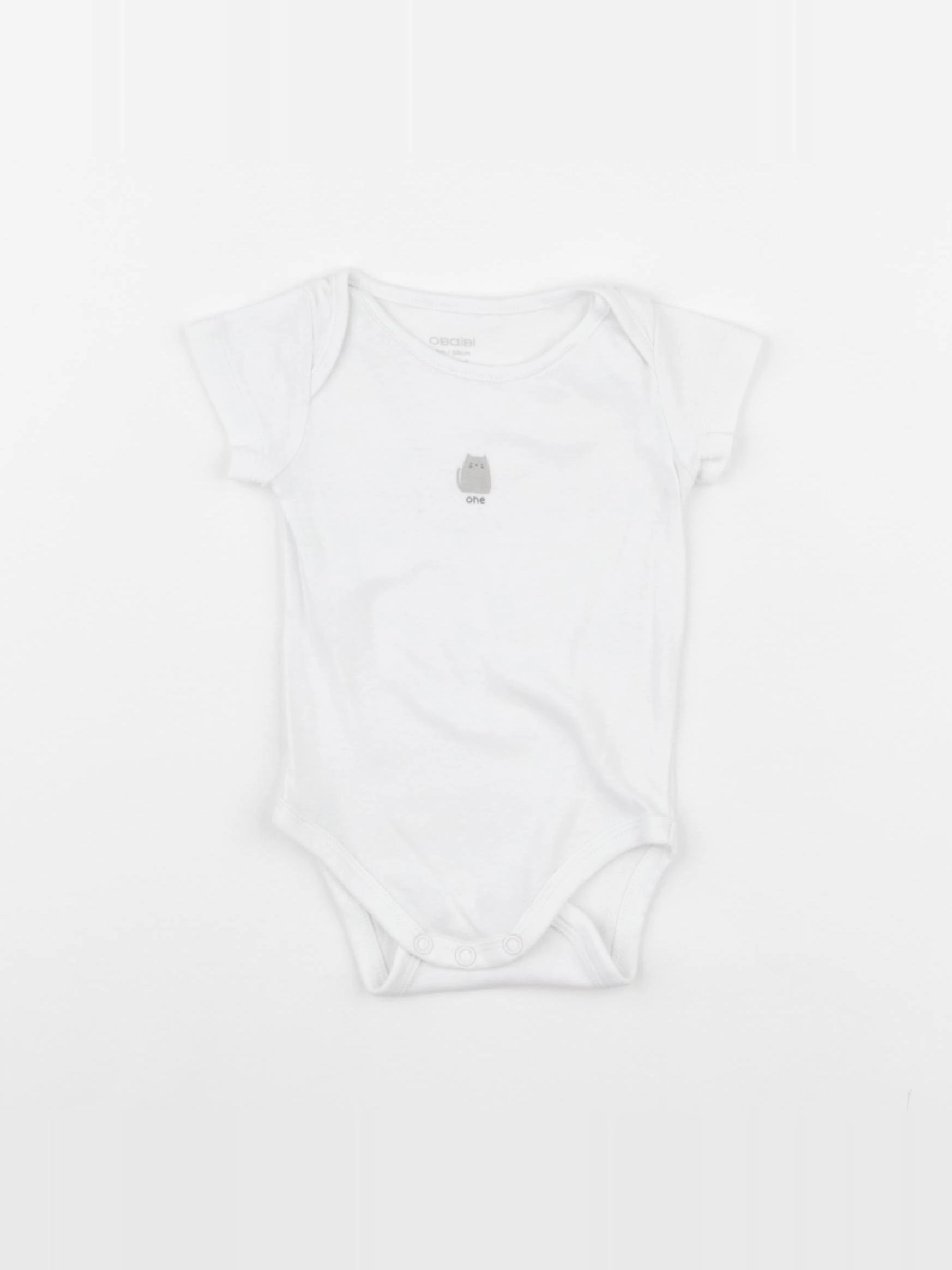 Obaïbi - body blanc - 3 mois
