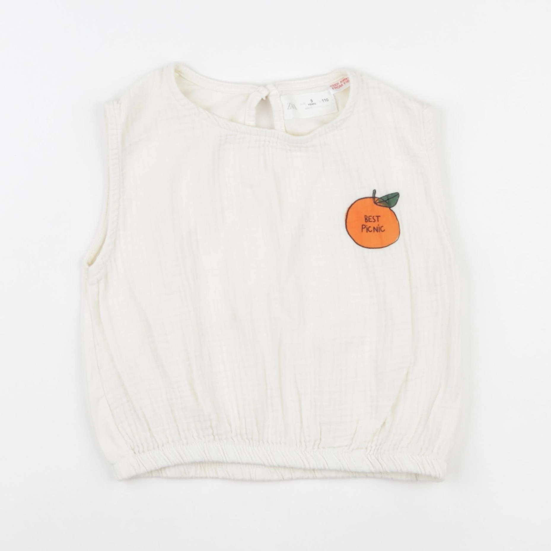 Zara - blouse beige - 5 ans