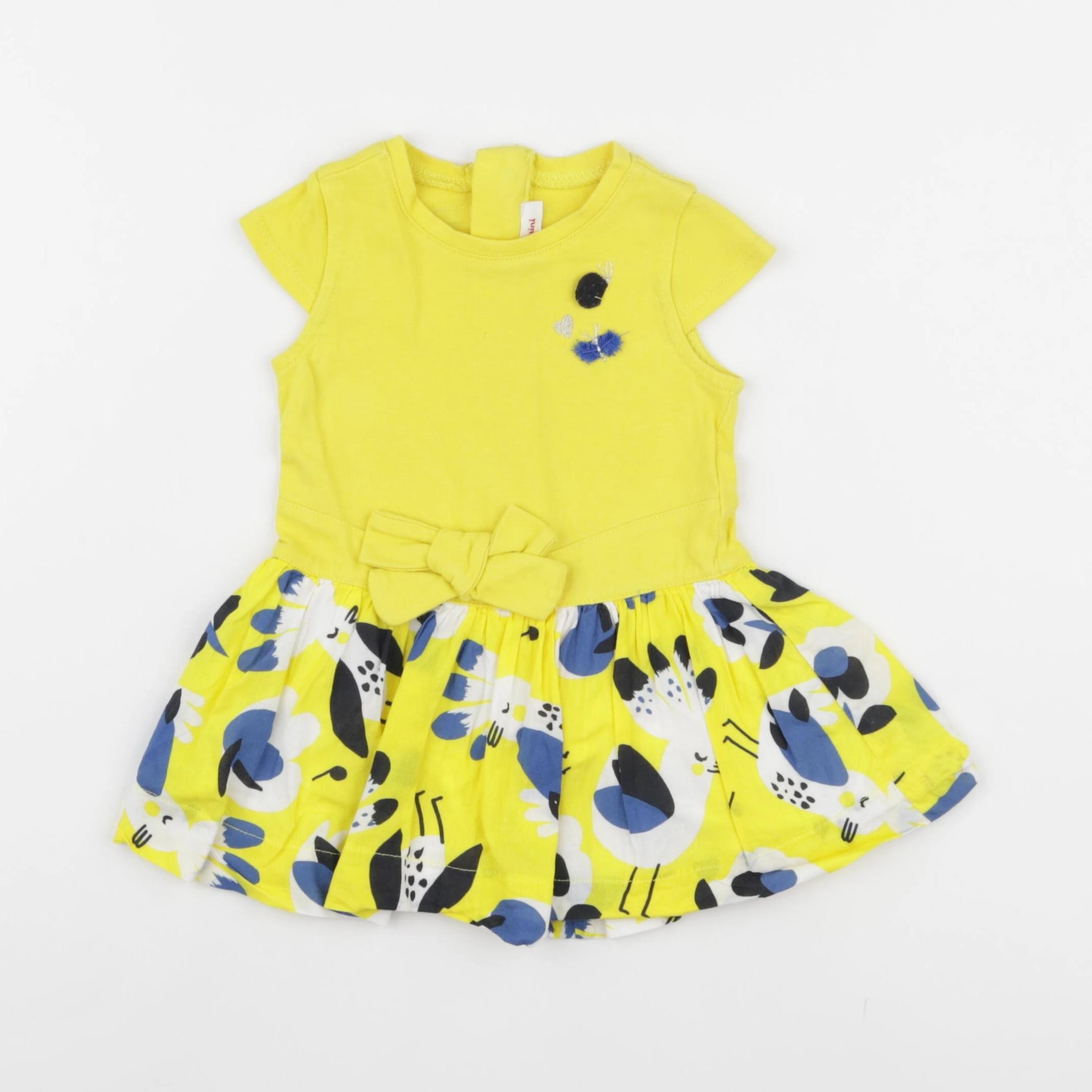 Catimini - robe jaune - 6 mois
