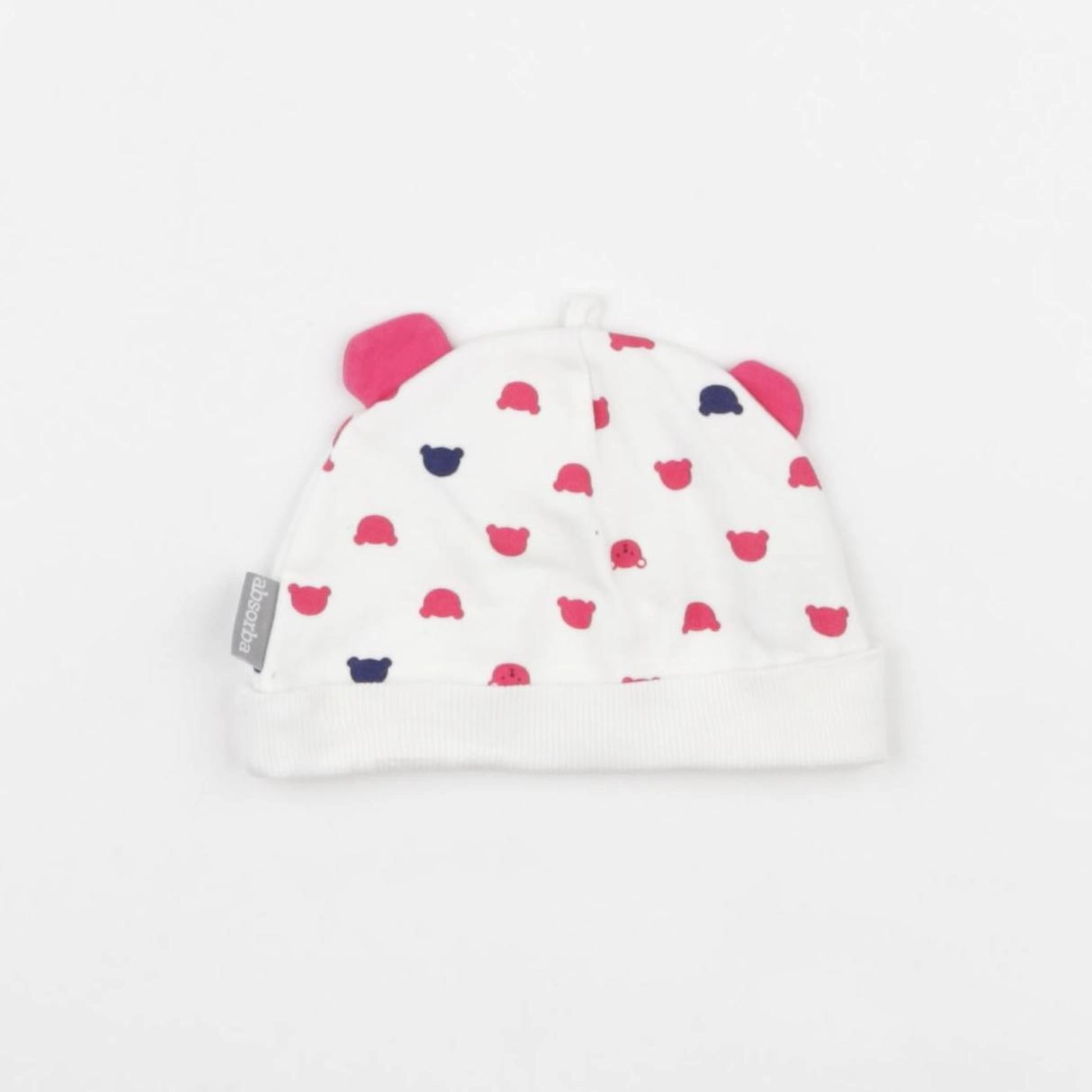 Absorba - bonnet blanc - 9 mois