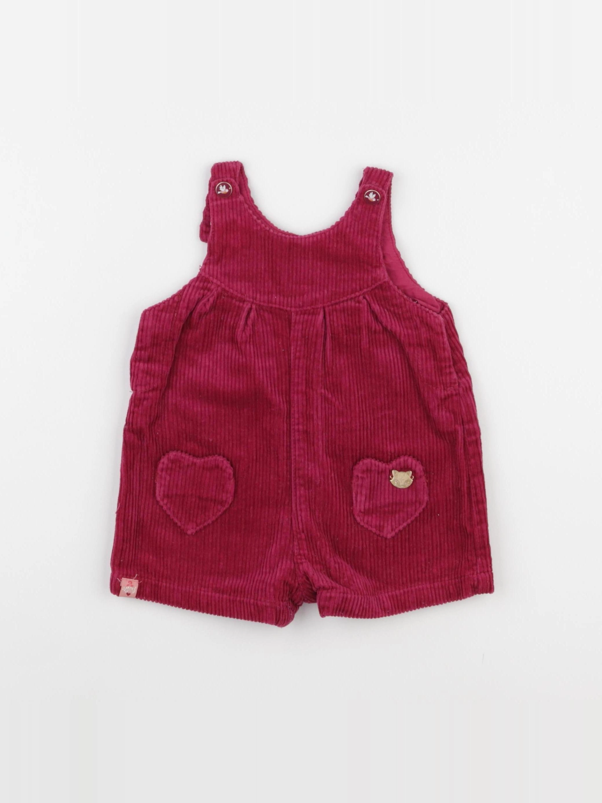 Sergent Major - salopette rose - 6 mois