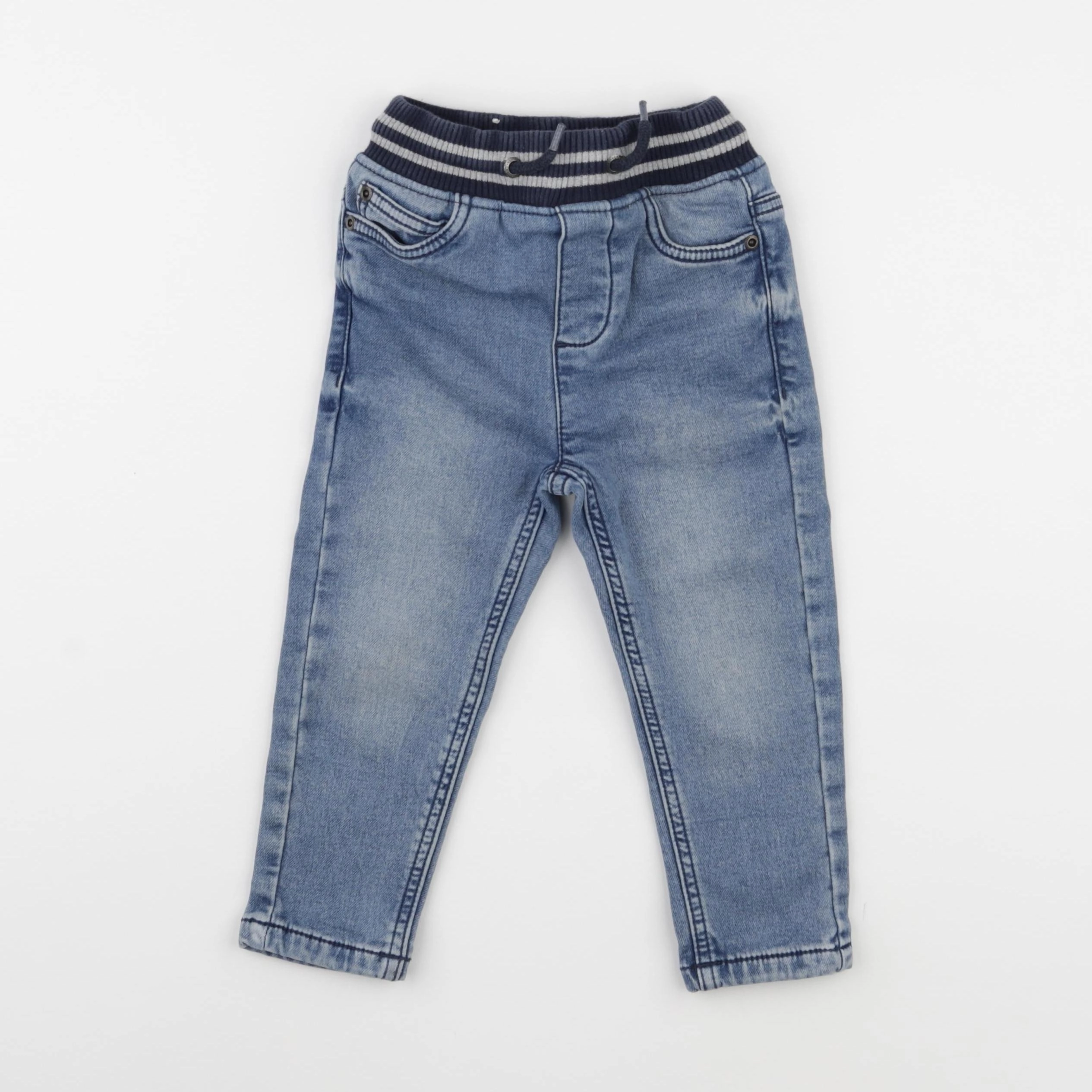 Vertbaudet - pantalon bleu - 3 ans