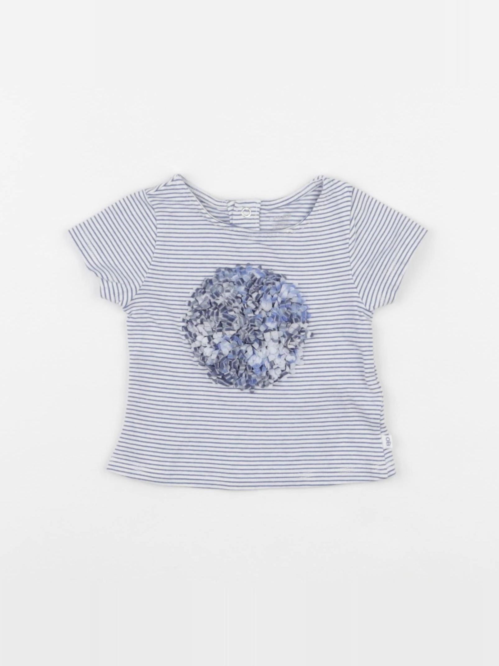 Obaïbi - tee-shirt bleu - 3 mois