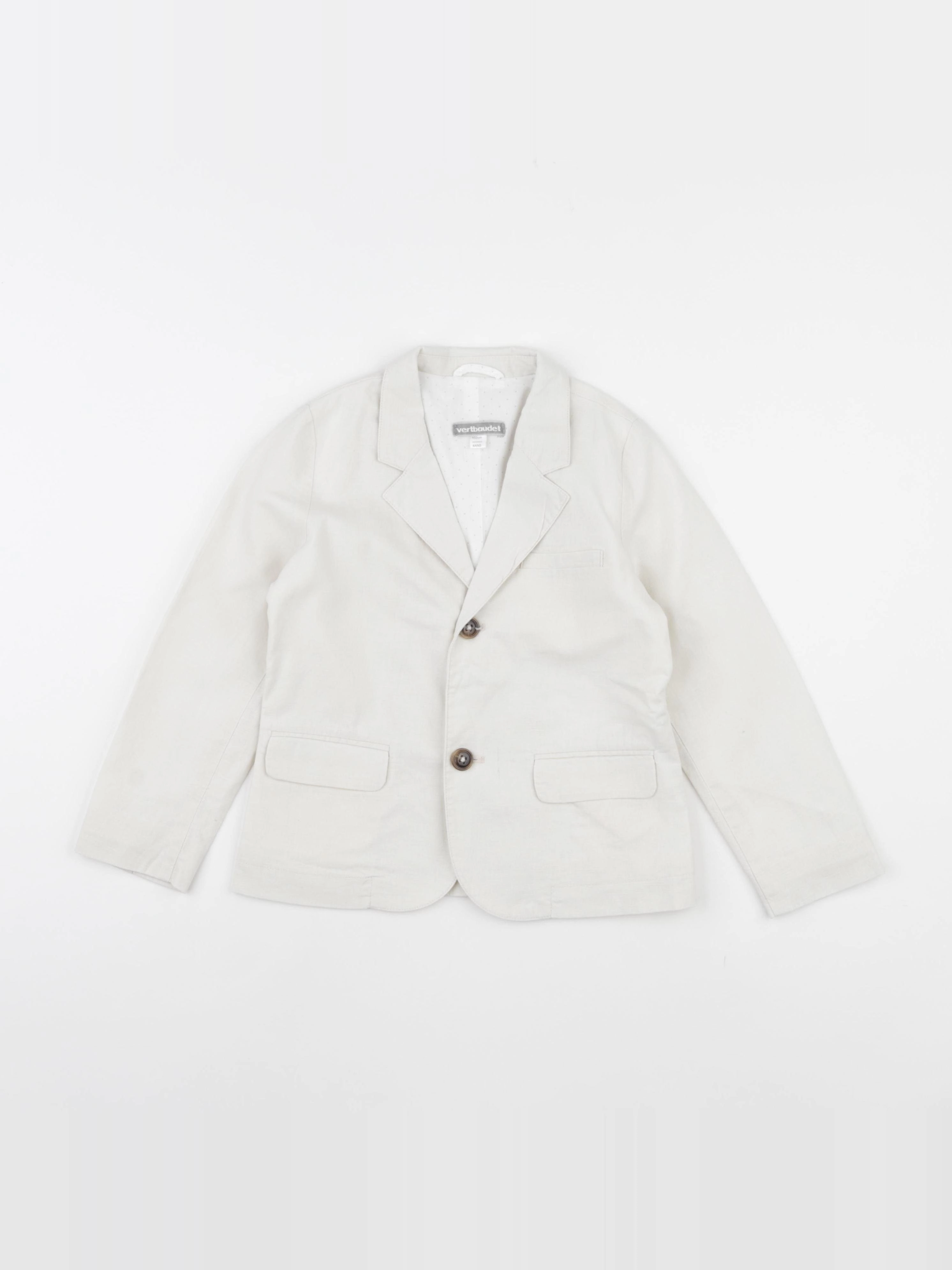 Vertbaudet - veste beige - 4 ans