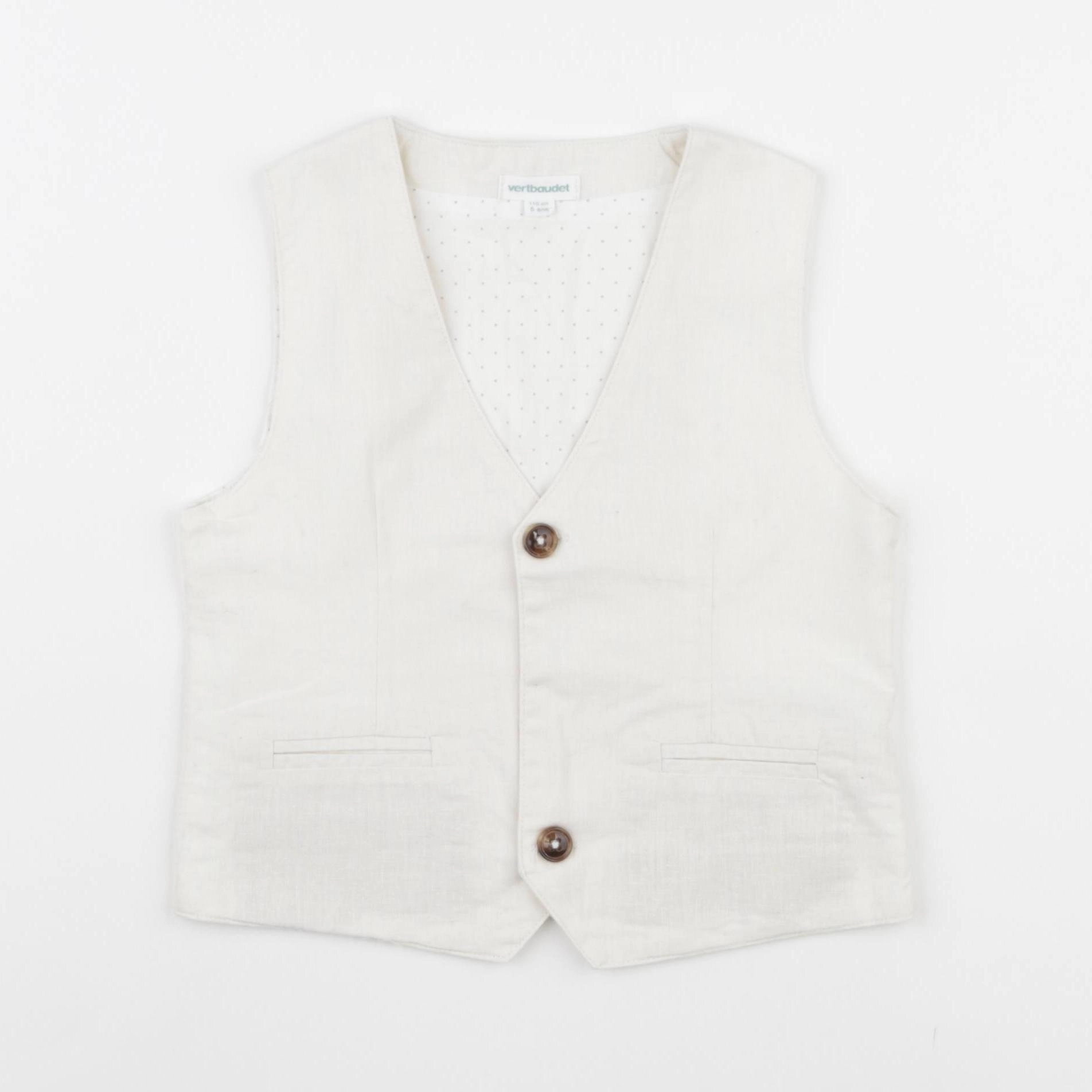 Vertbaudet - gilet beige - 5 ans