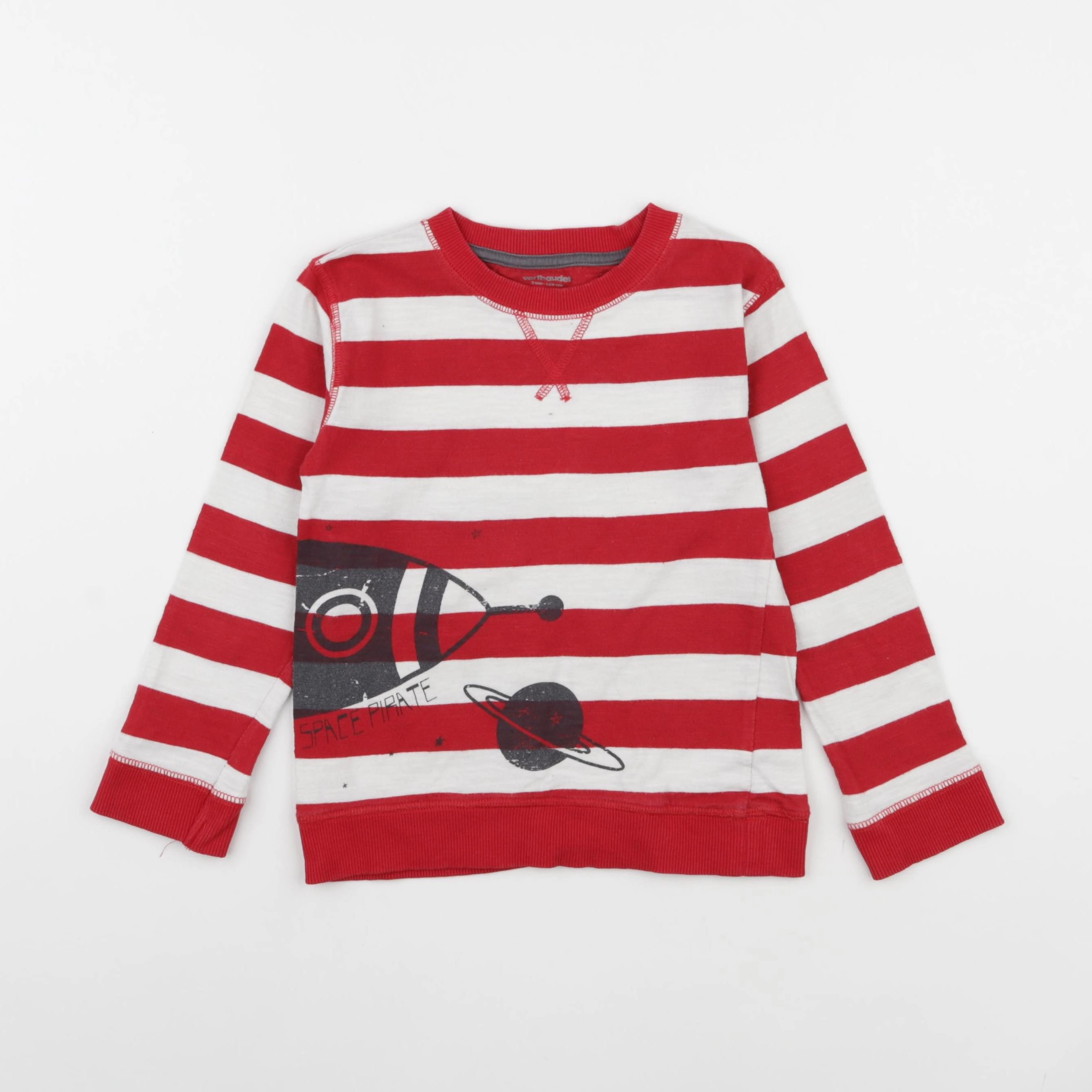Vertbaudet - tee-shirt rouge - 5 ans