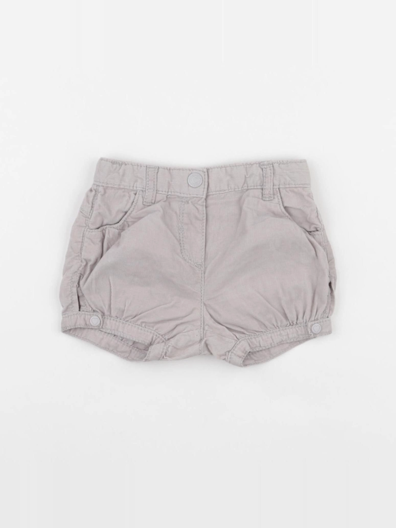 Obaïbi - short gris - 6 mois