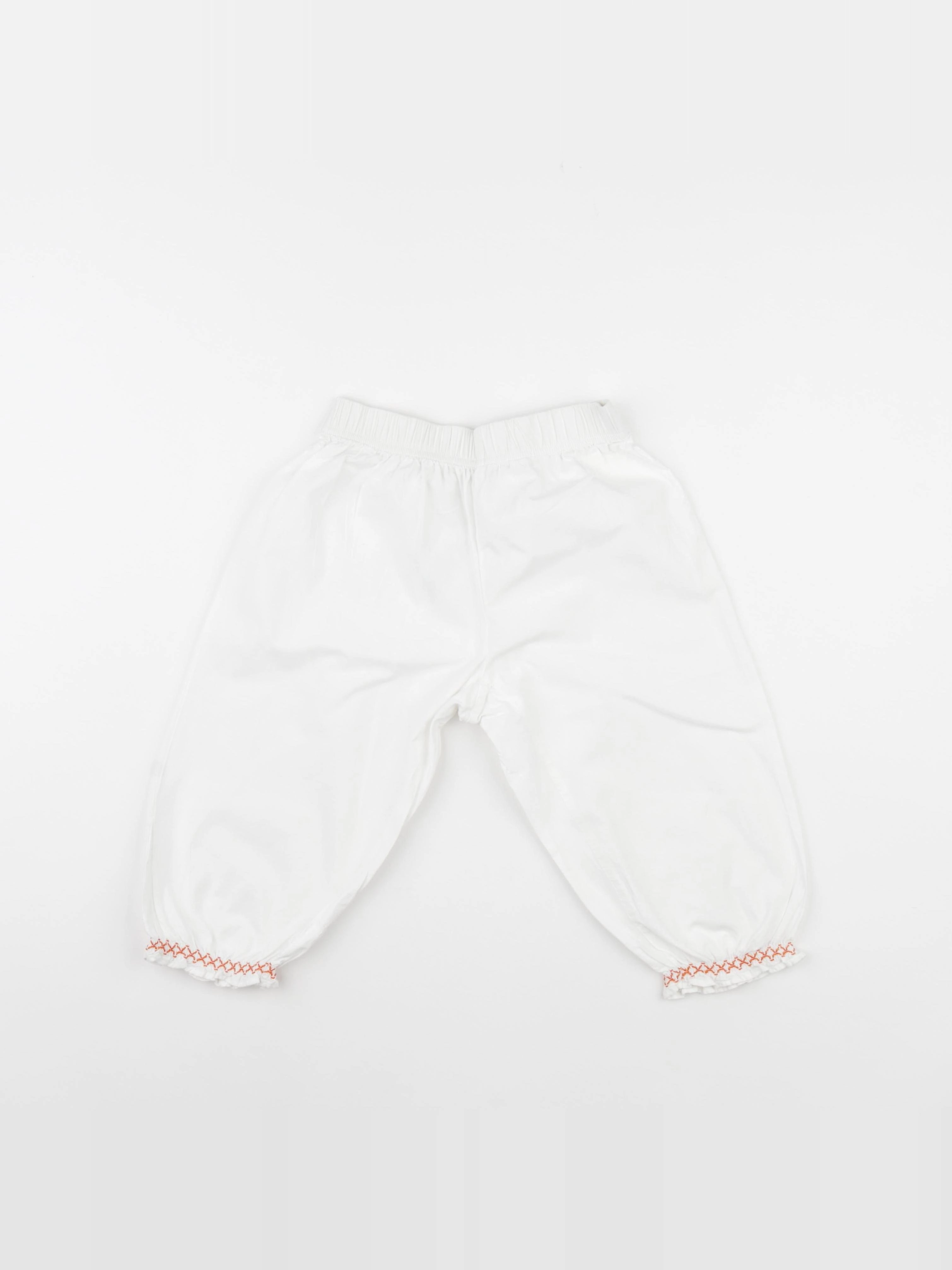 Vertbaudet - pantalon blanc - 8 ans