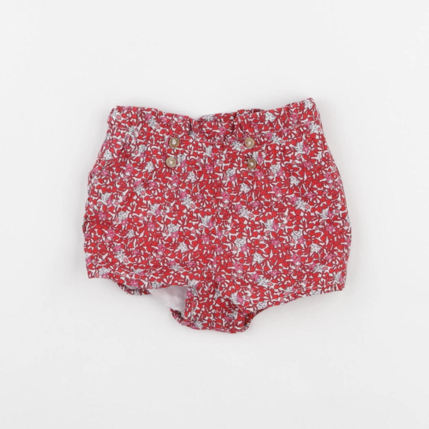 Sergent Major - short rouge - 6 mois
