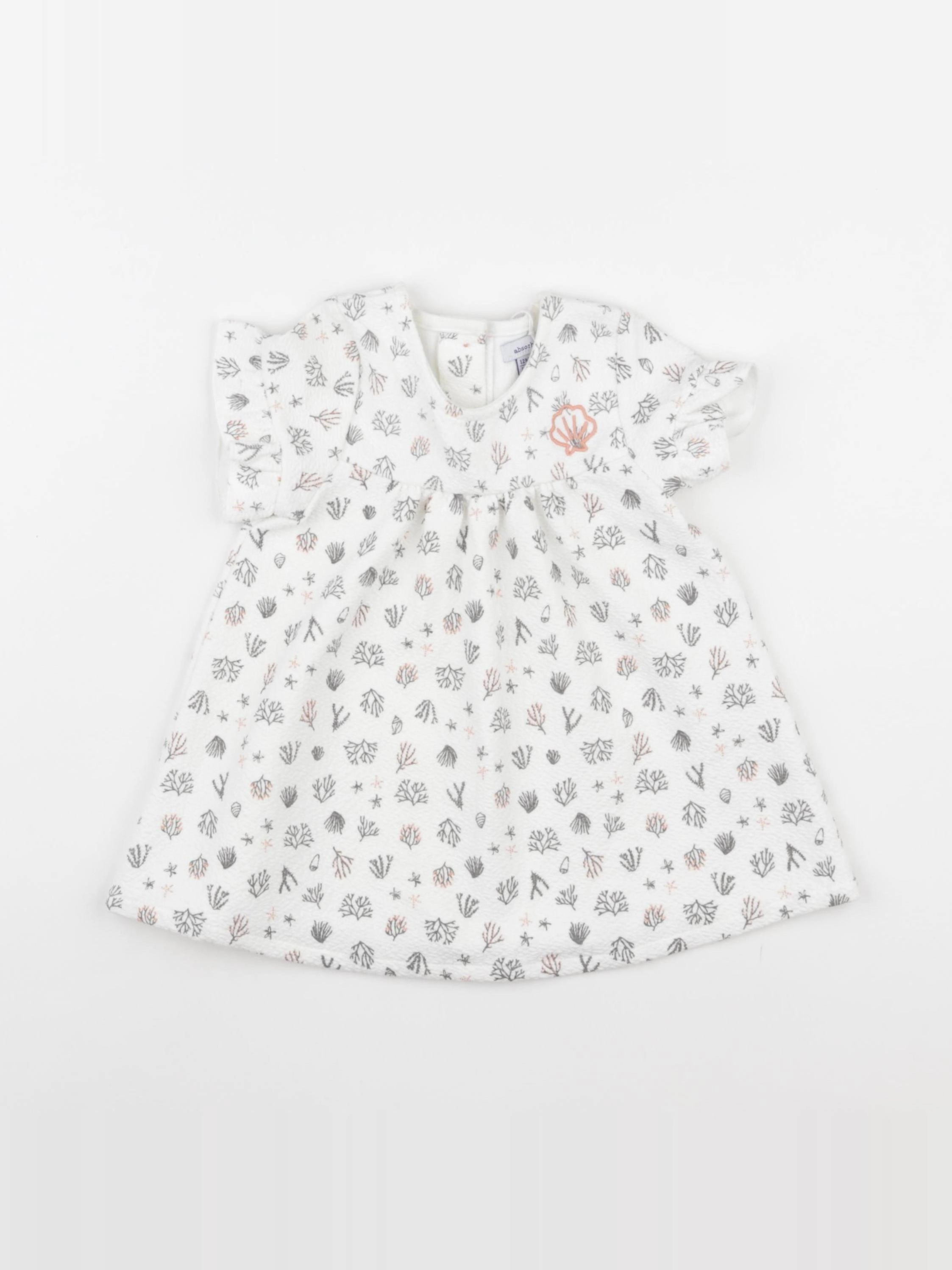 Absorba - robe blanc - 12 mois