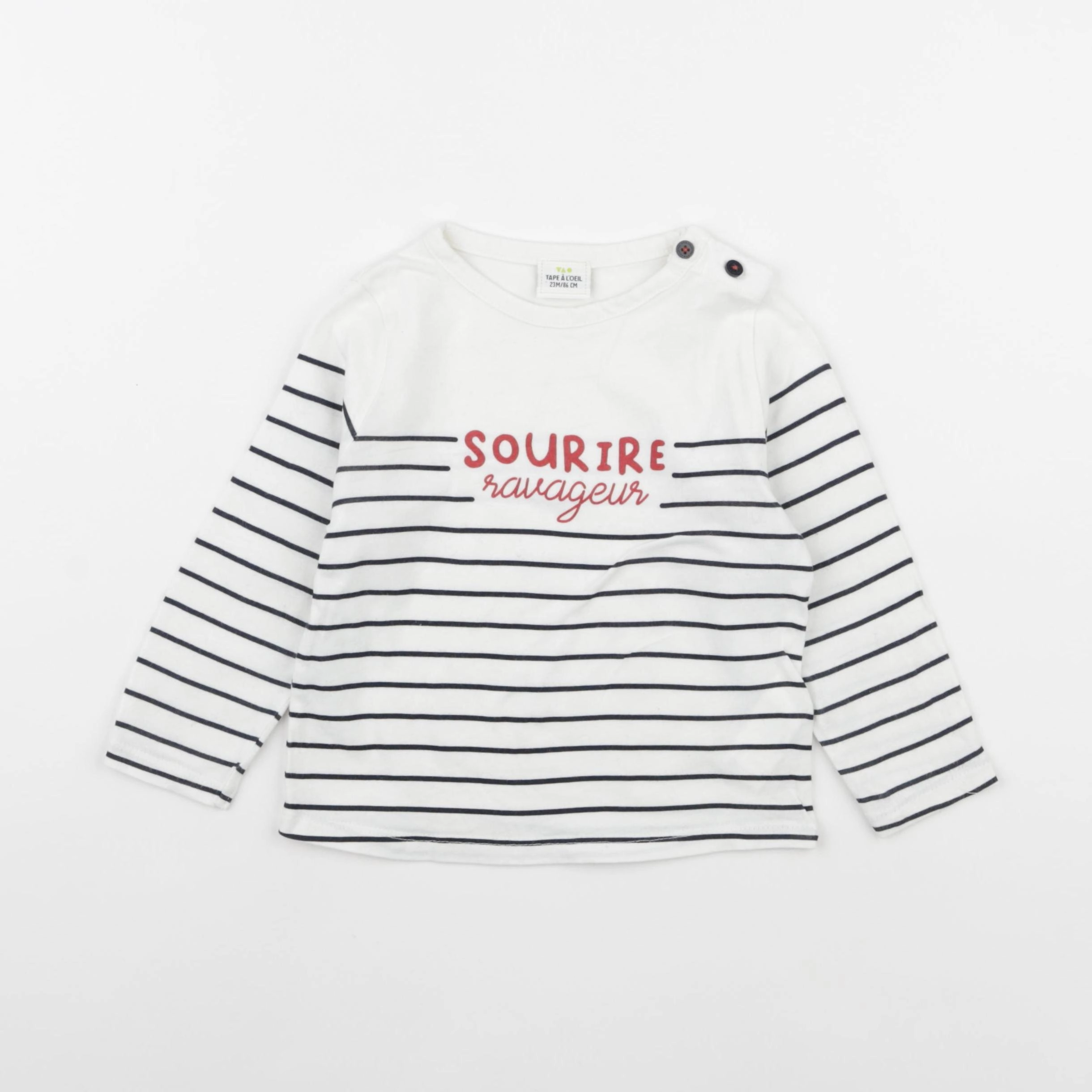 Tape à l'oeil - tee-shirt blanc - 24 mois