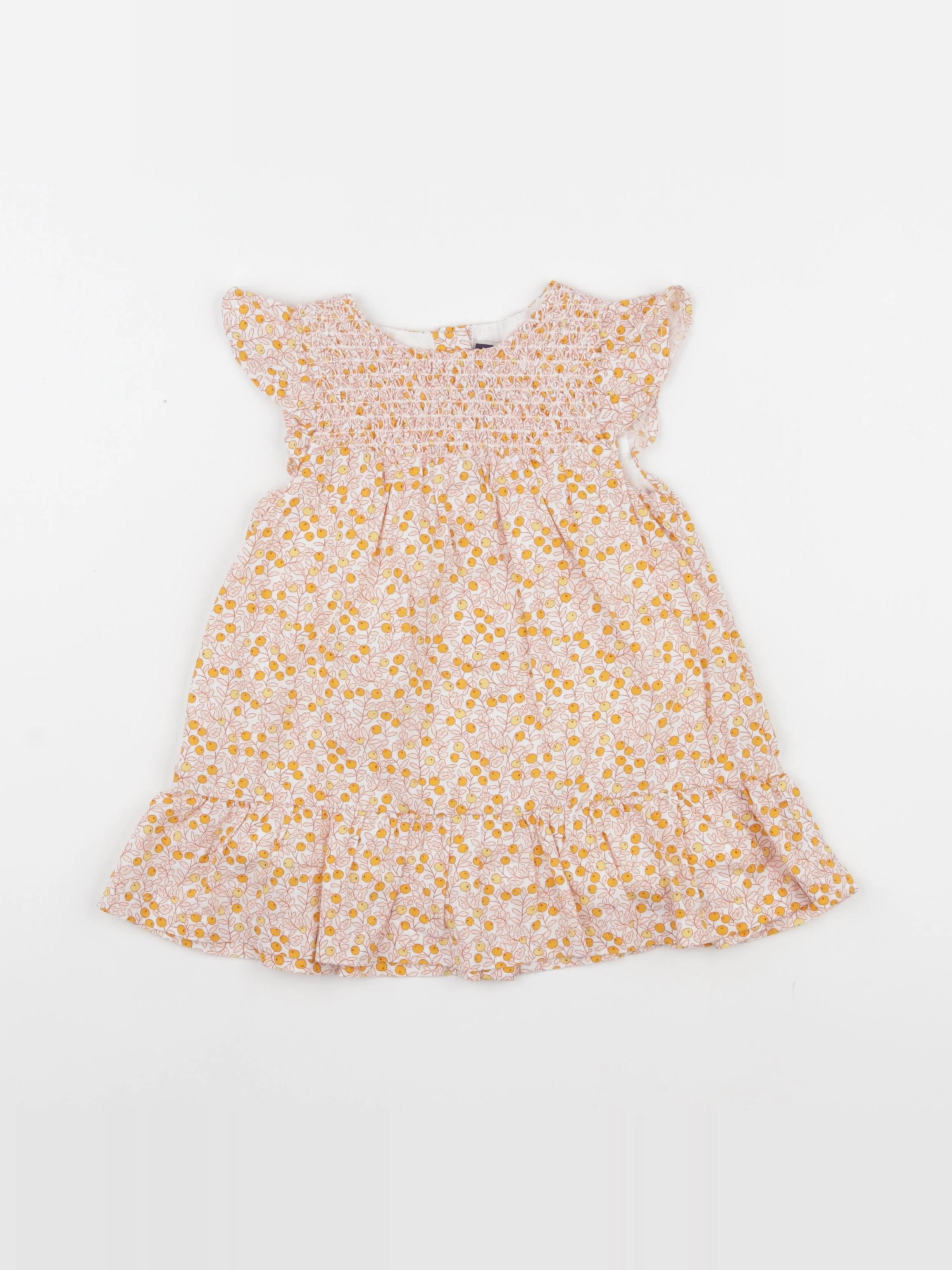 Sergent Major - robe jaune - 12 mois