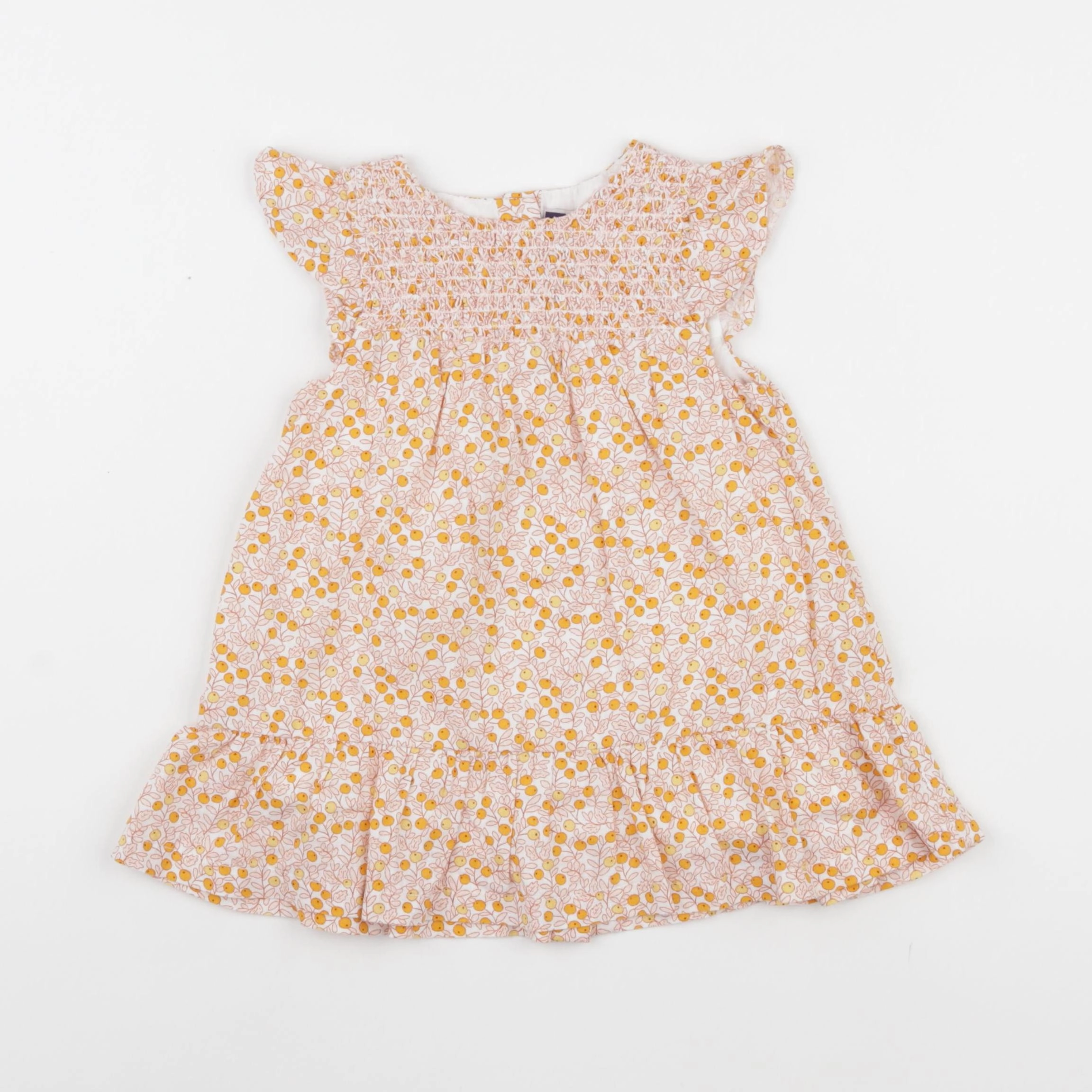Sergent Major - robe jaune - 12 mois