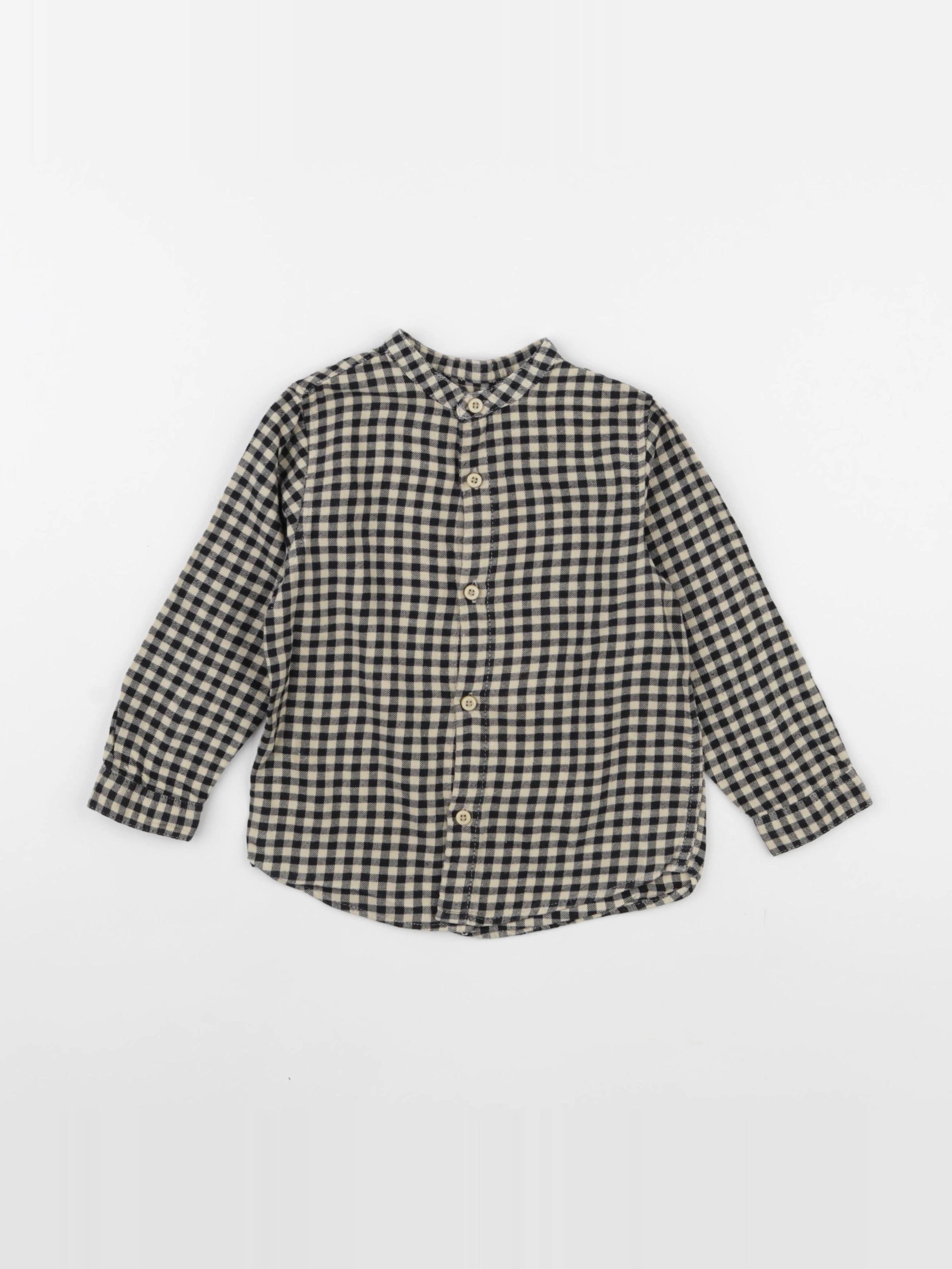 Zara - chemise noir - 2/3 ans