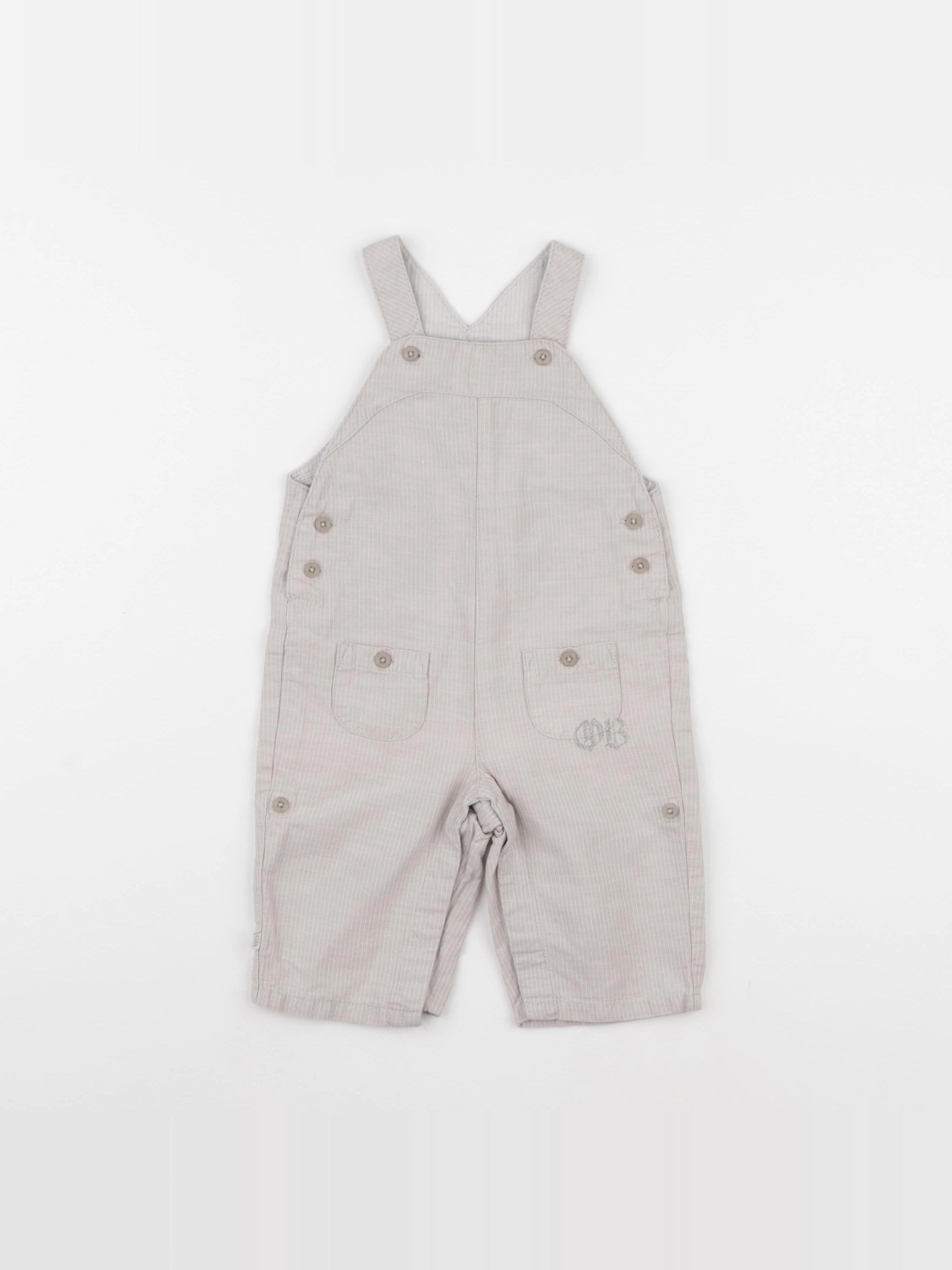 Obaïbi - salopette beige - 6 mois