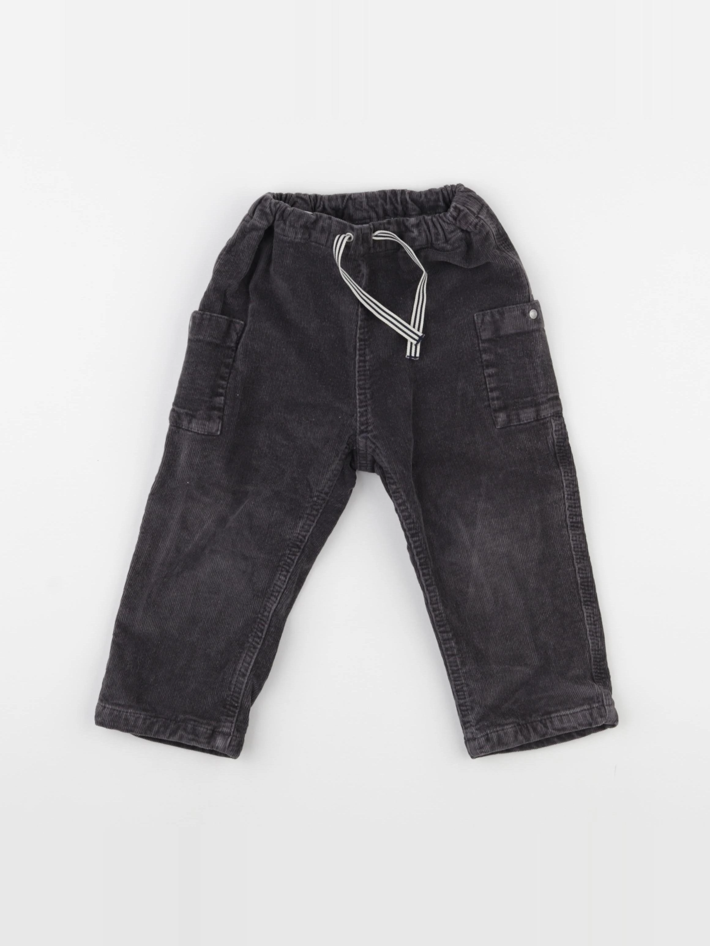 Petit Bateau - pantalon gris - 24 mois
