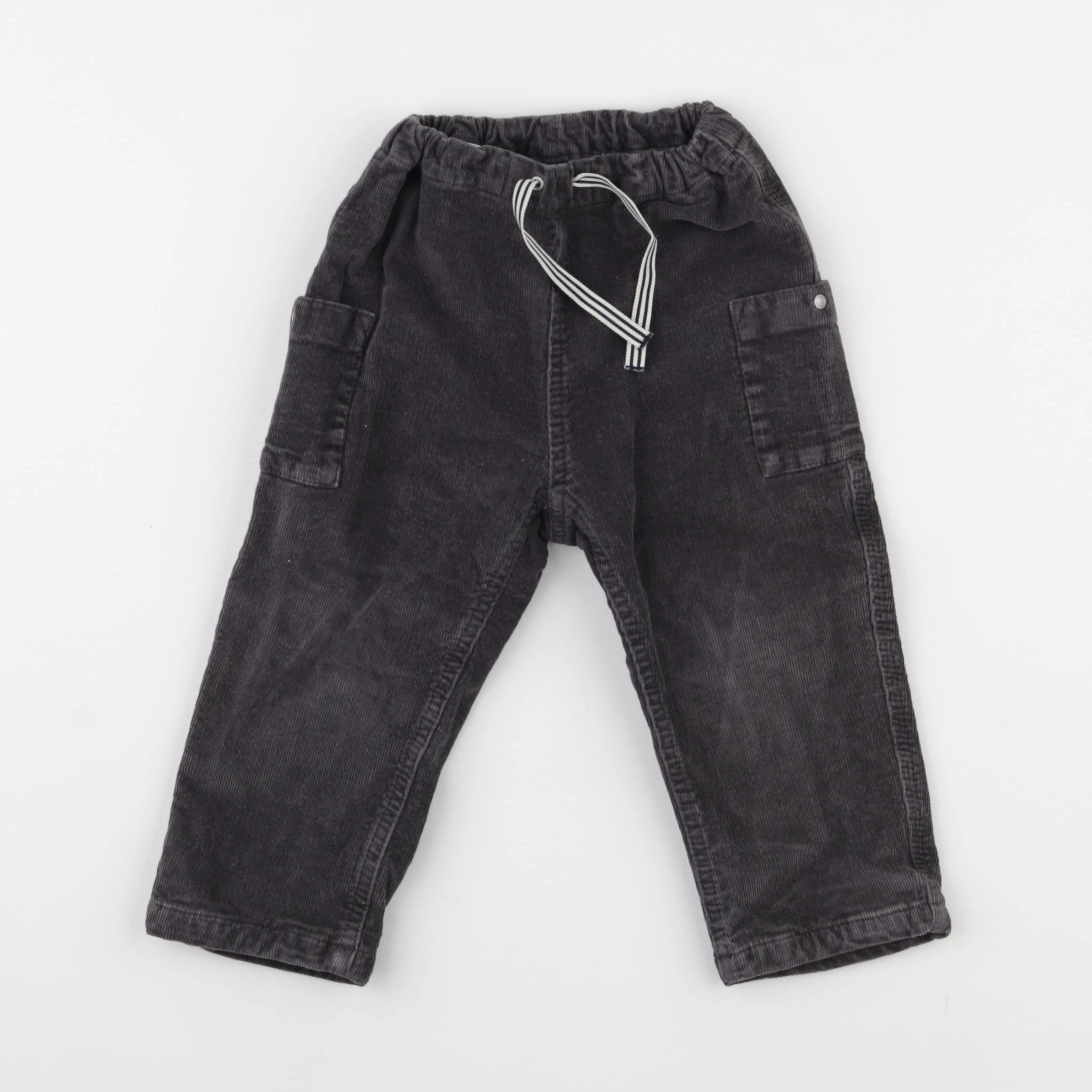 Petit Bateau - pantalon gris - 24 mois