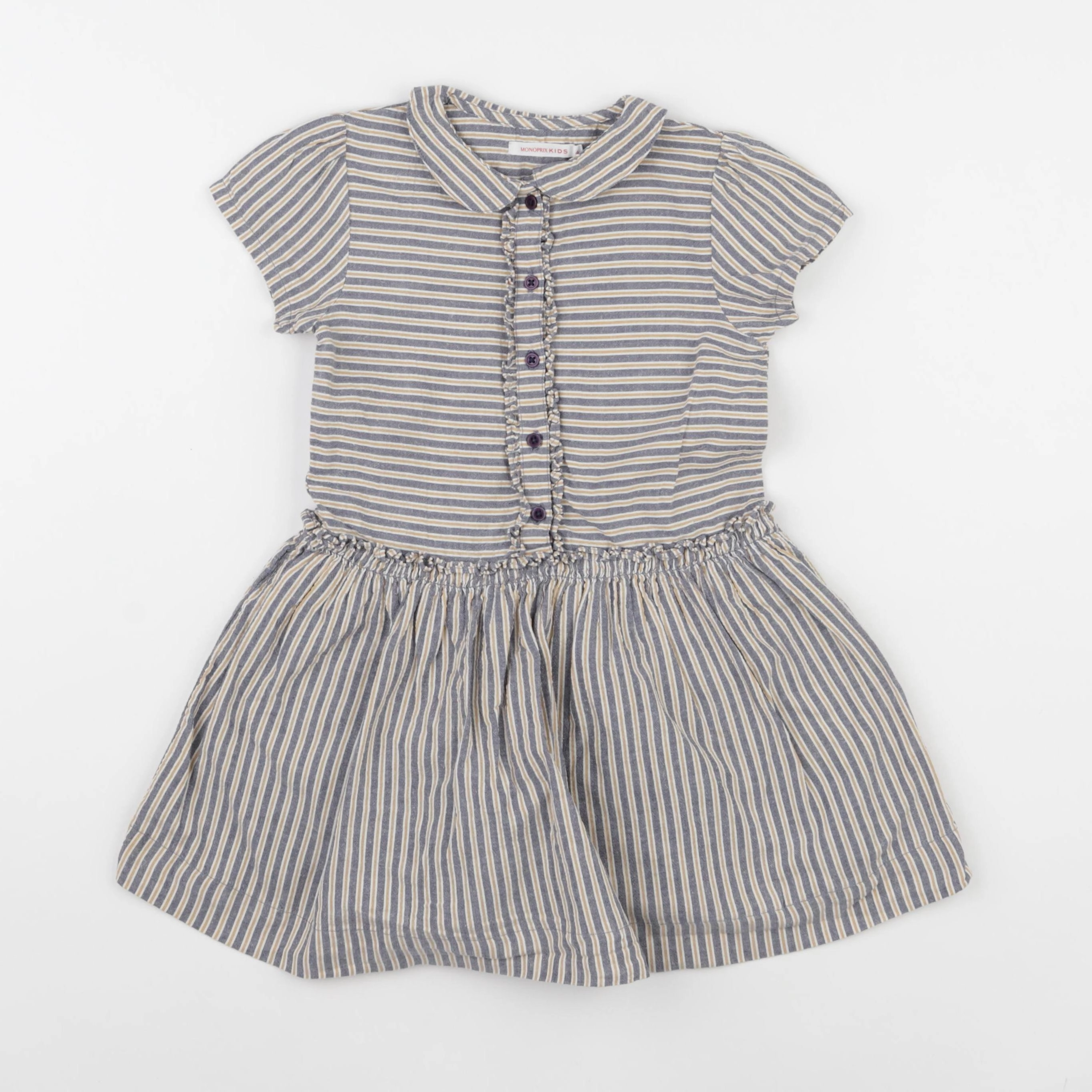 Monoprix - robe bleu - 4 ans