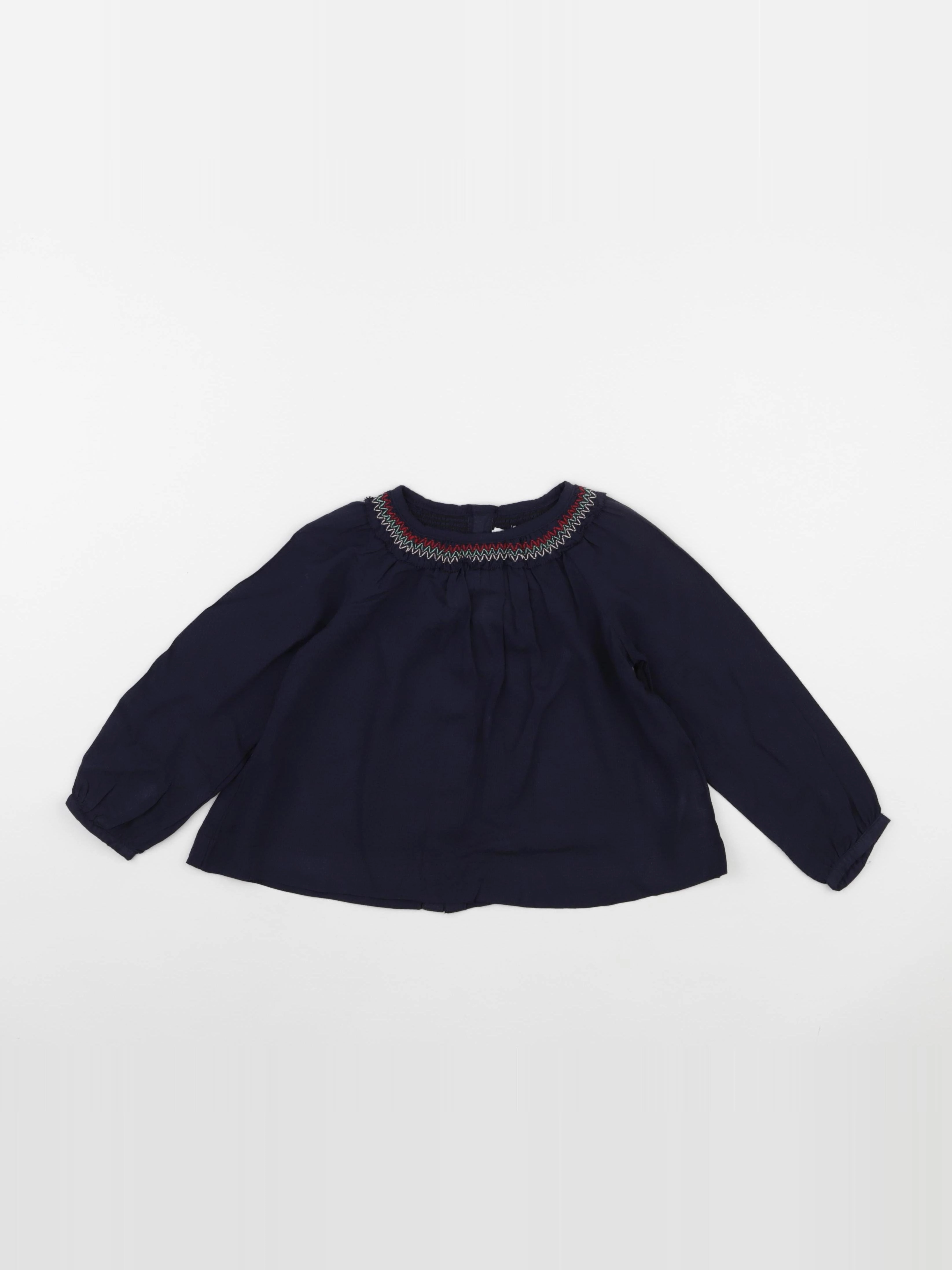 Natalys - blouse bleu - 24 mois