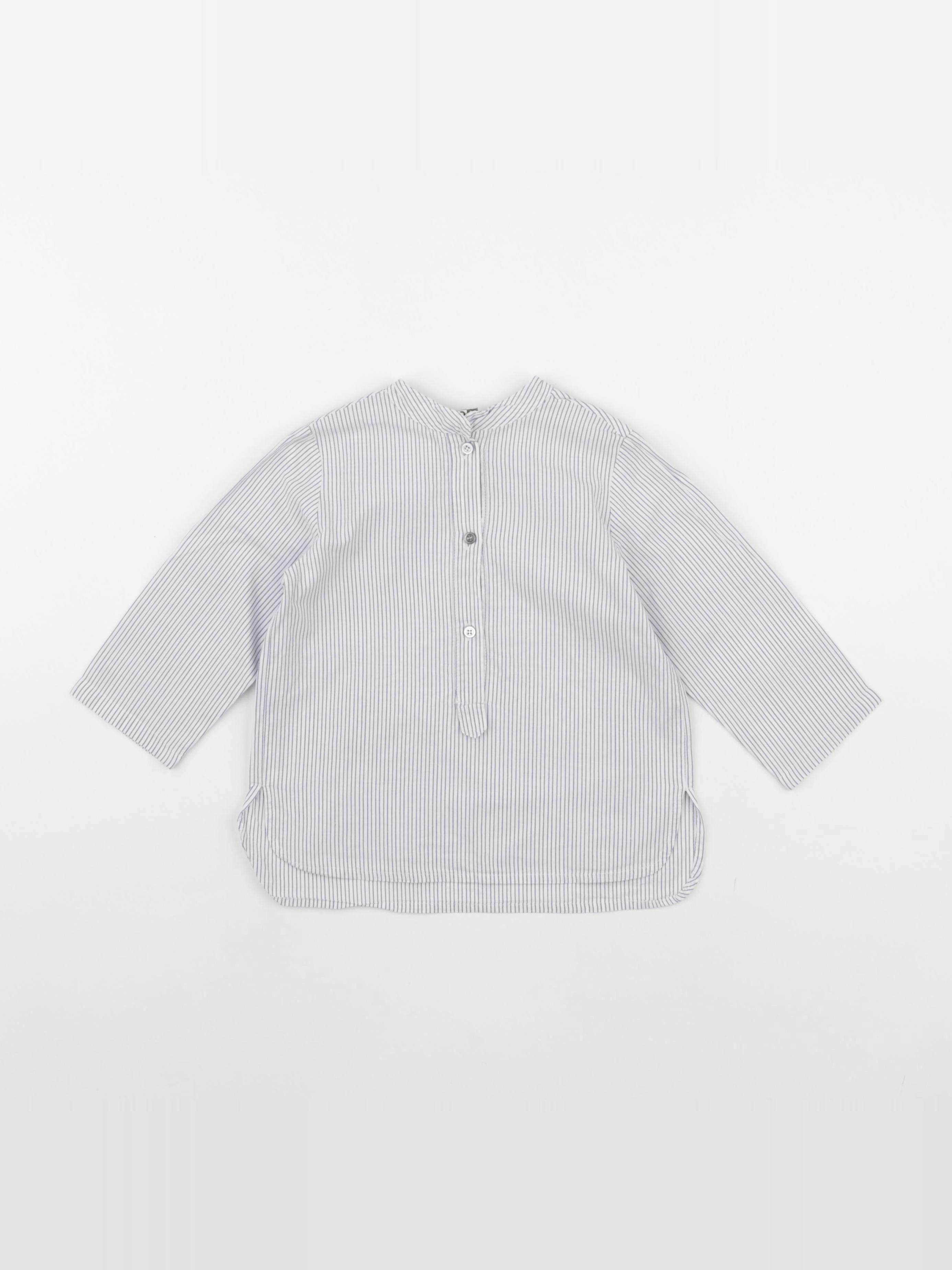 Bonton - chemise bleu - 18 mois