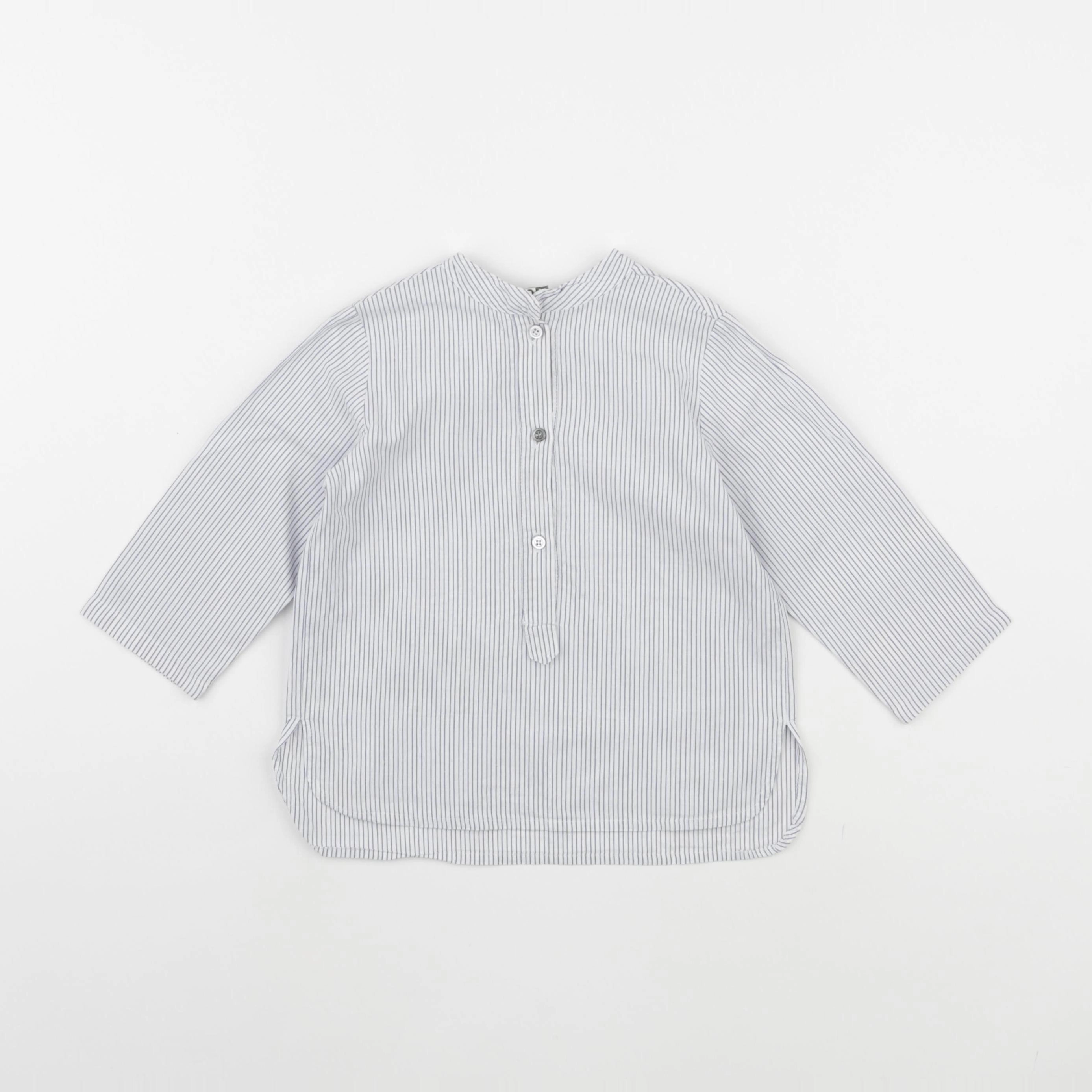 Bonton - chemise bleu - 18 mois