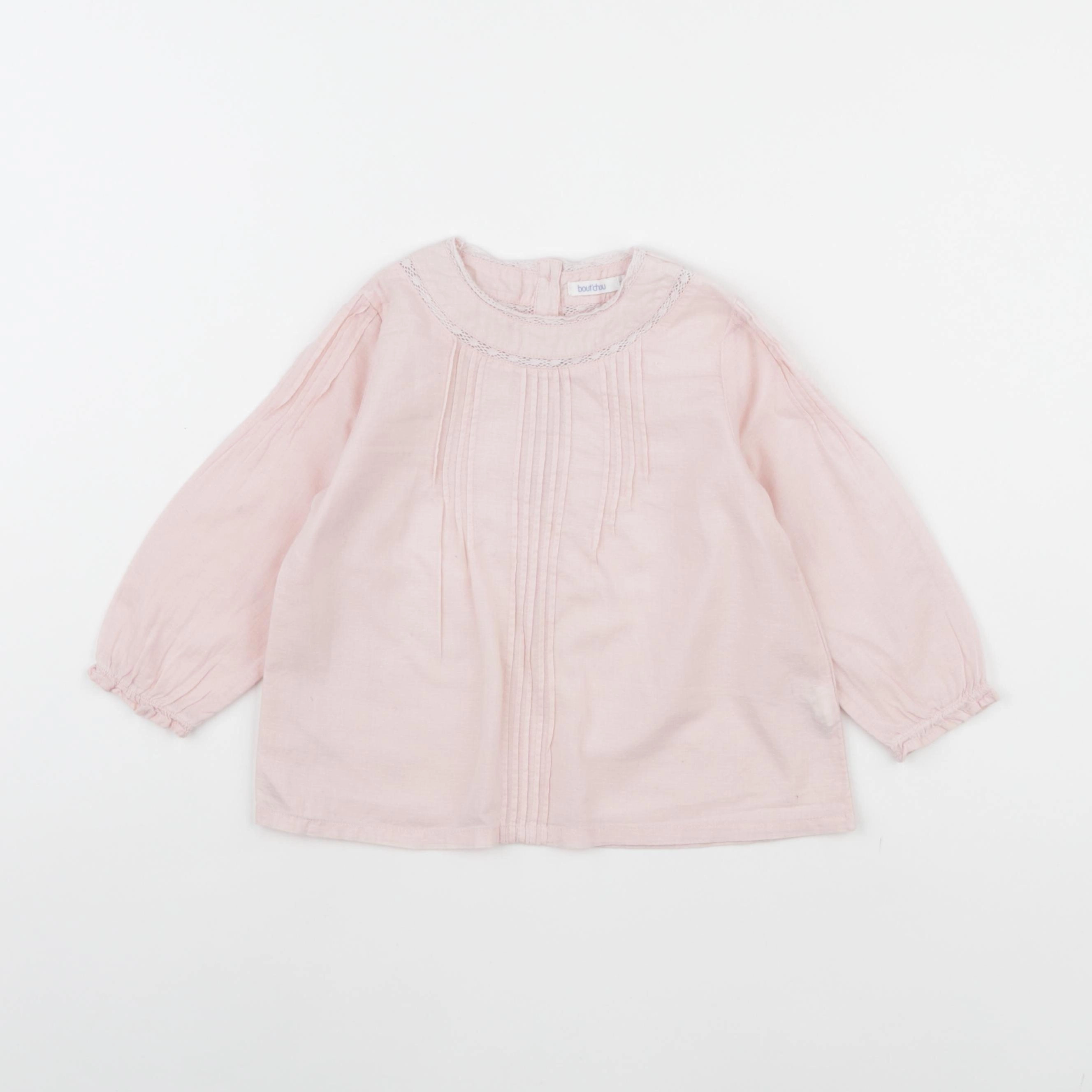 Boutchou - blouse rose - 24 mois