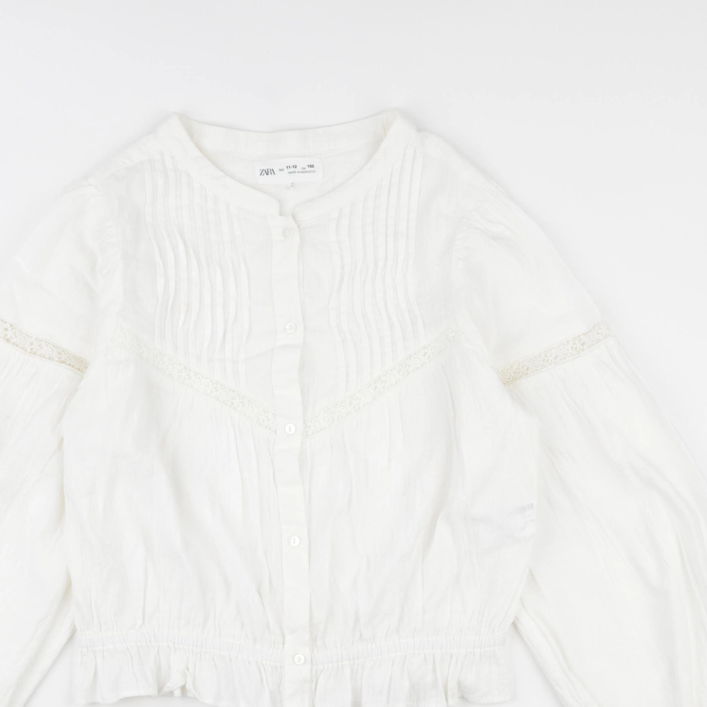 Zara - blouse blanc - 11/12 ans