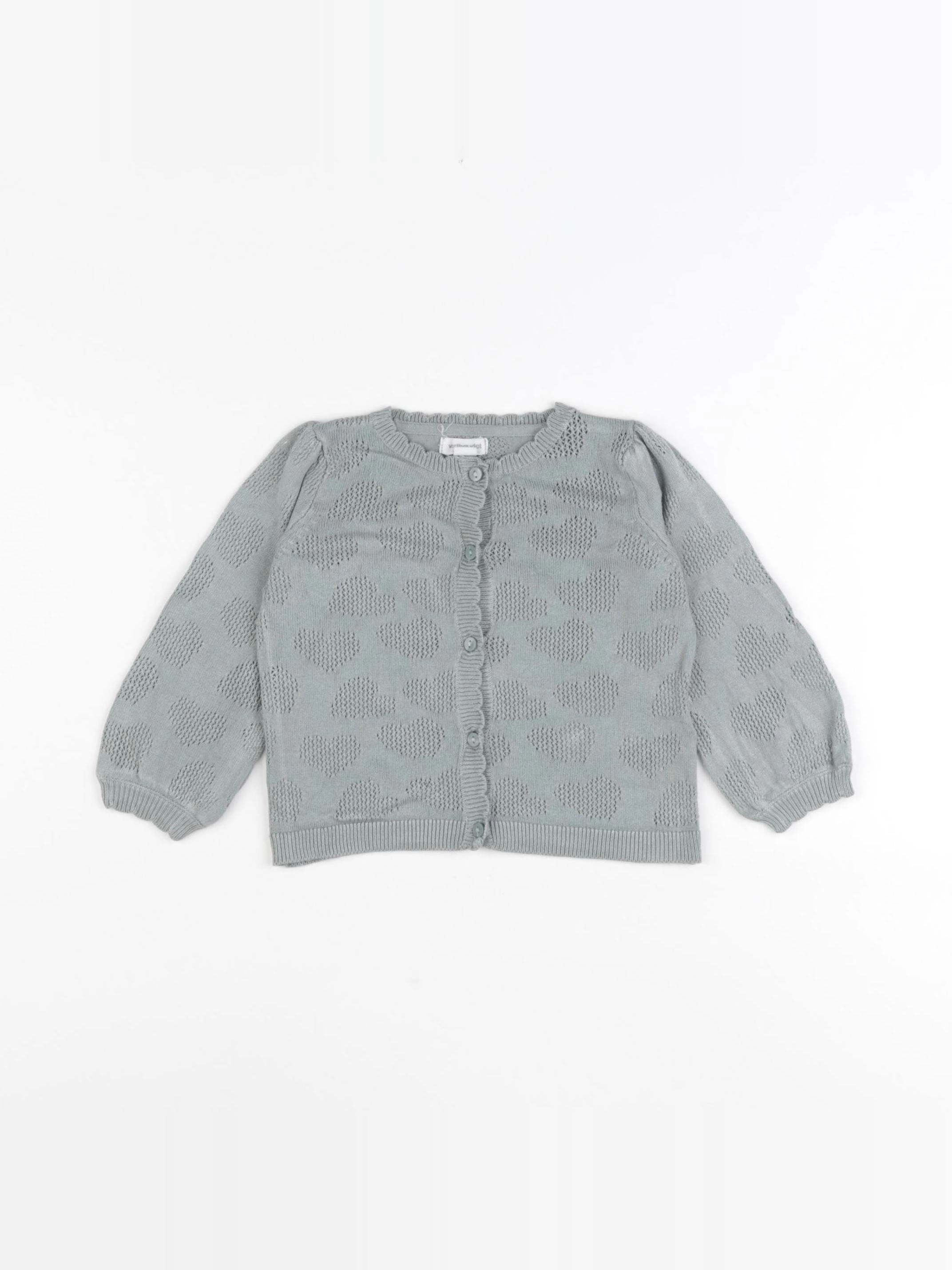 Vertbaudet - gilet bleu - 6 mois