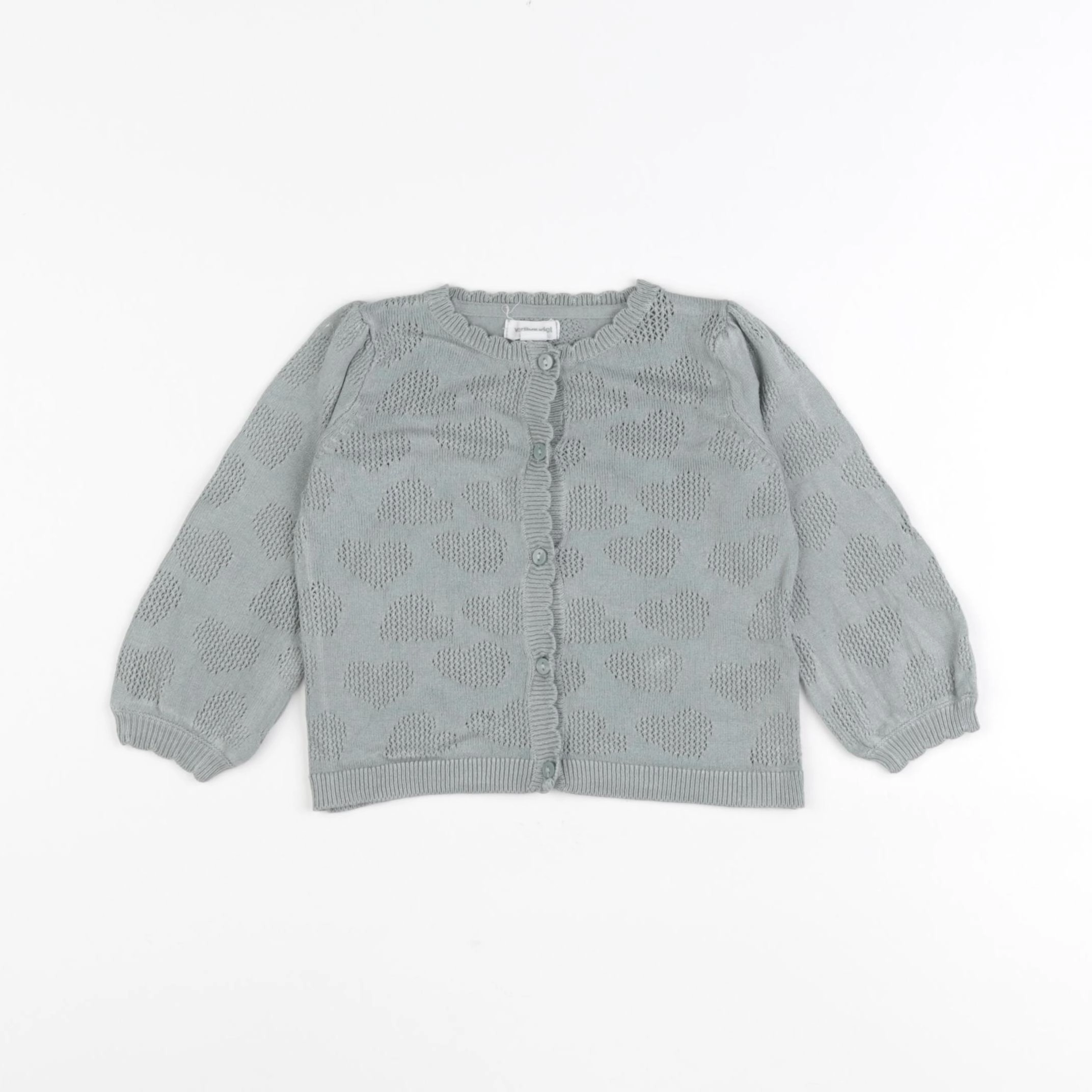 Vertbaudet - gilet bleu - 6 mois