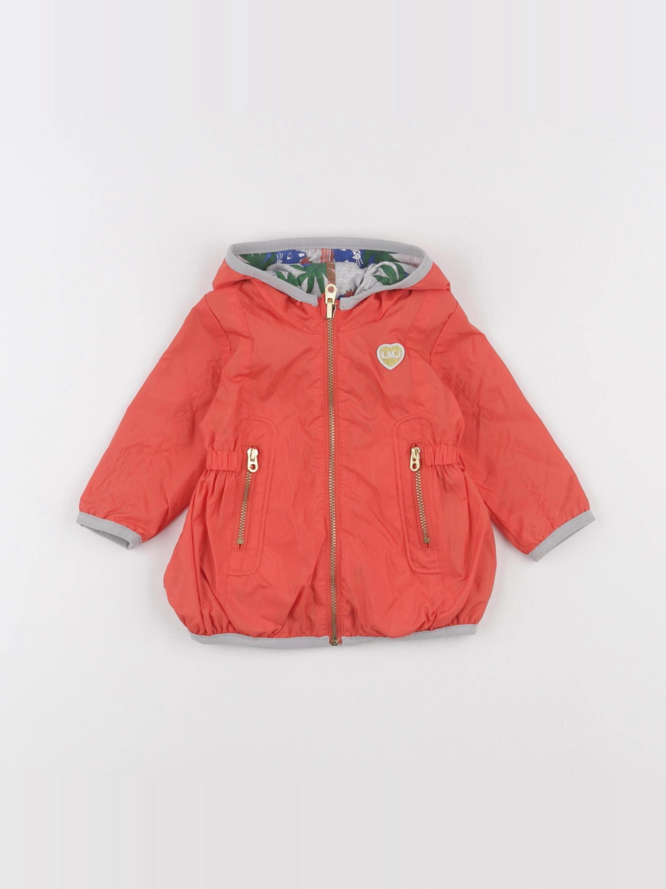 Little marc jacobs - imperméable orange - 3 mois