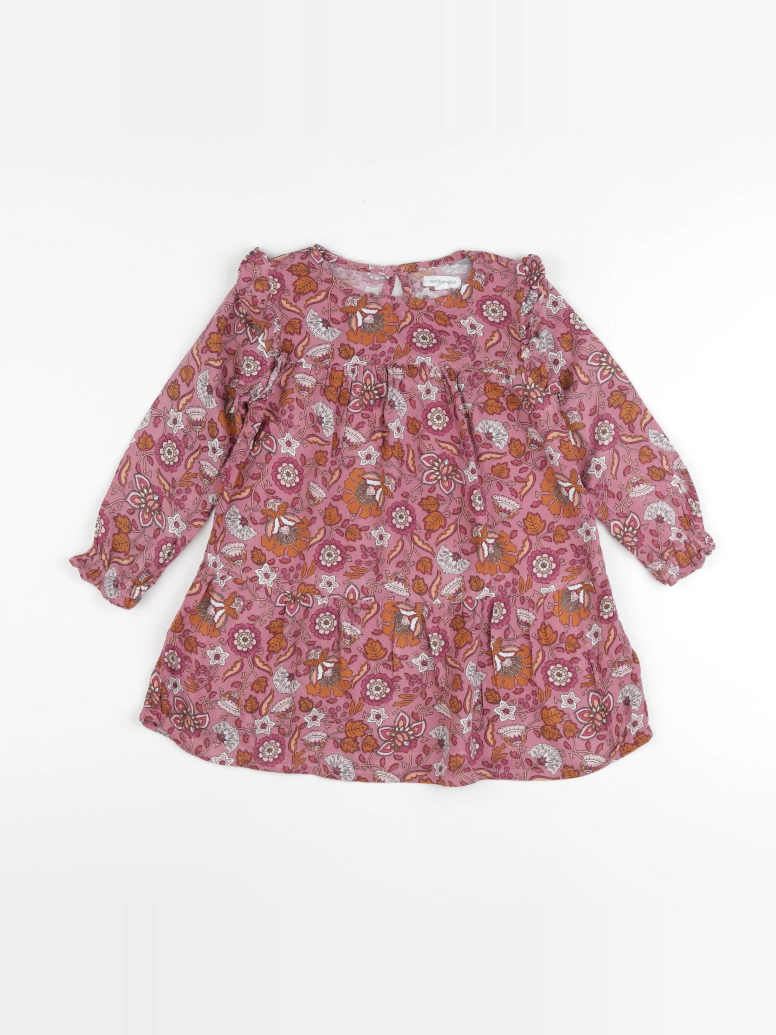 Vertbaudet - robe rose - 3 ans