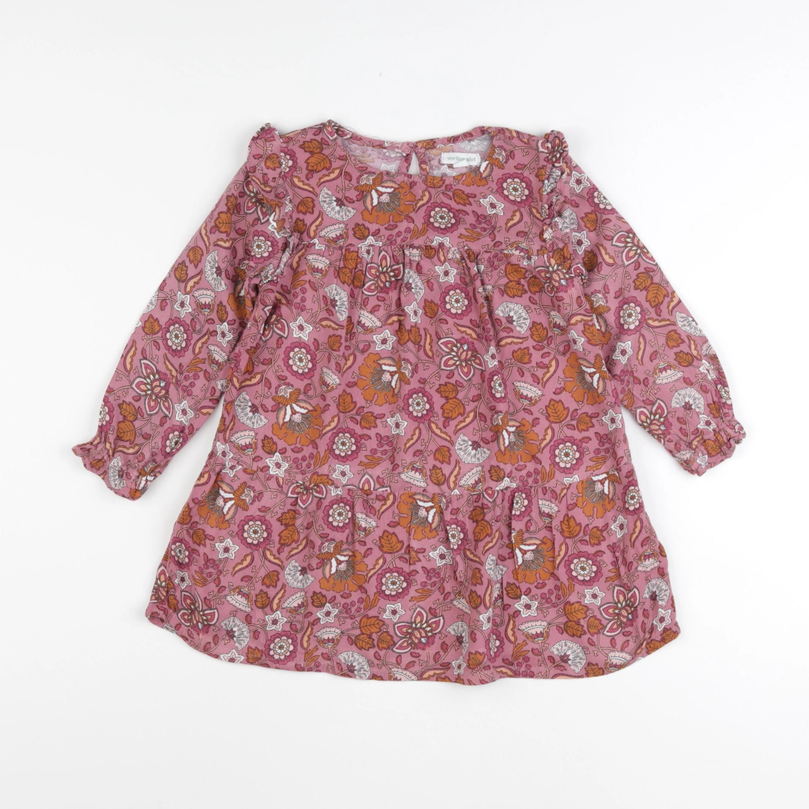 Vertbaudet - robe rose - 3 ans