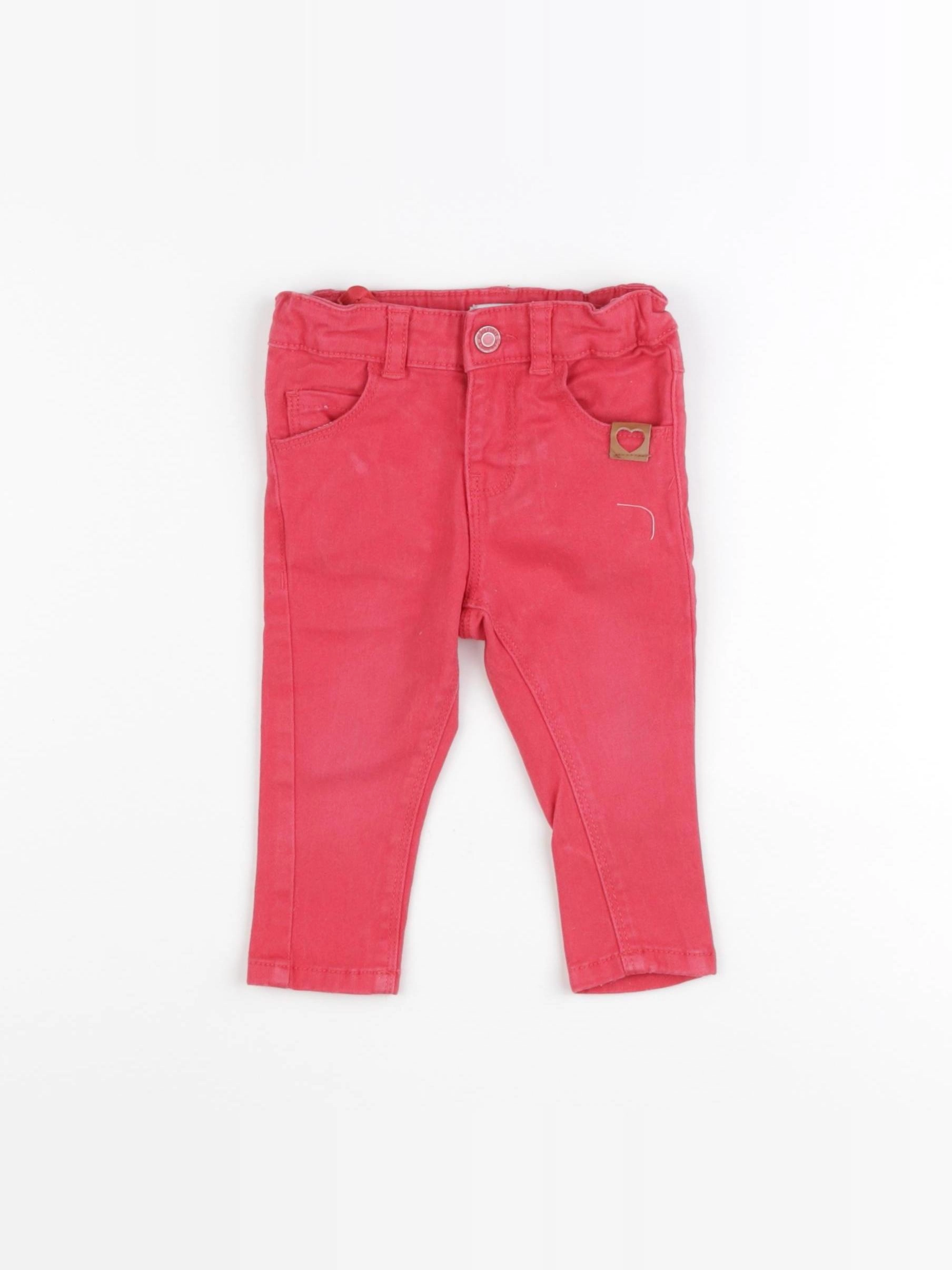 Vertbaudet - jean rose - 9 mois