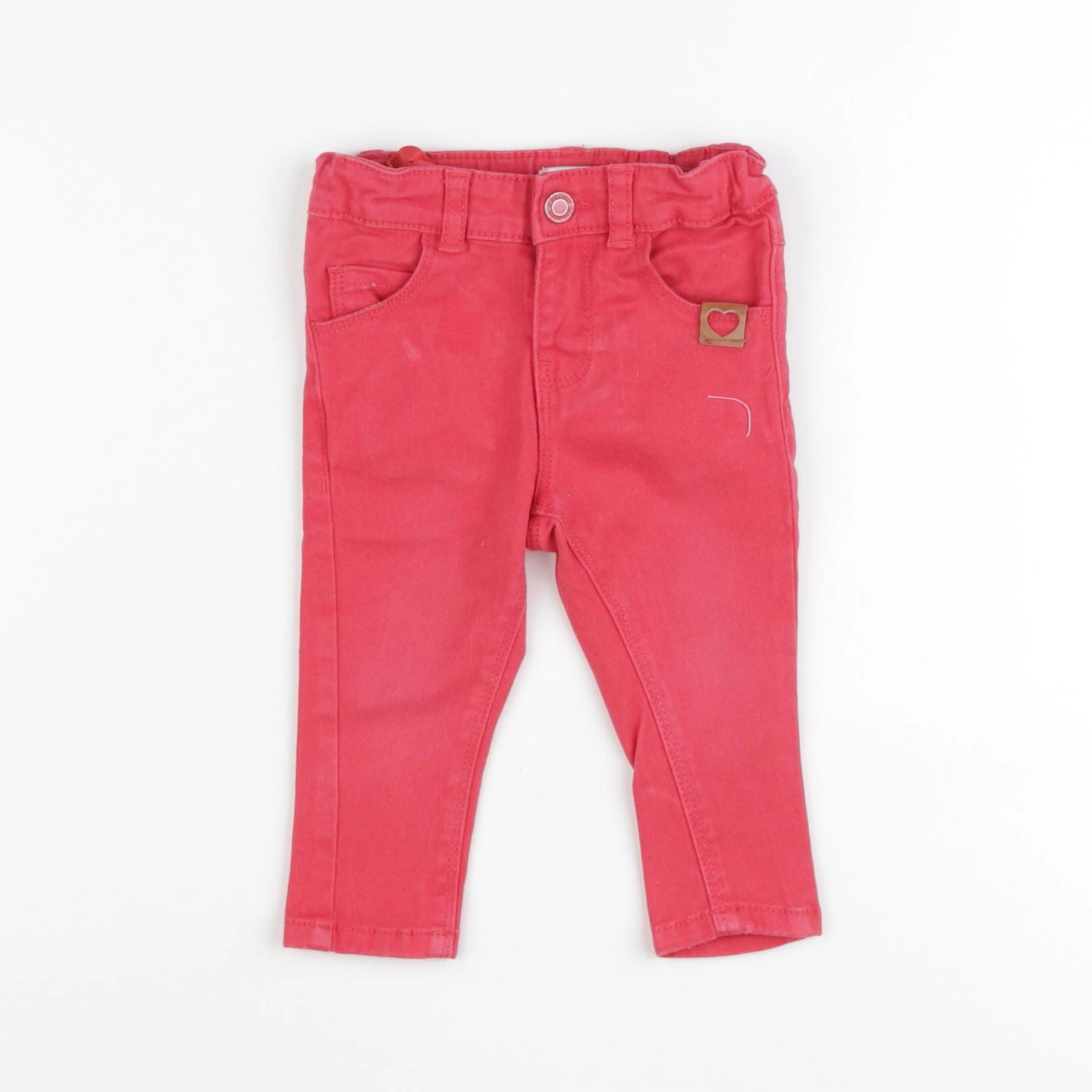 Vertbaudet - jean rose - 9 mois