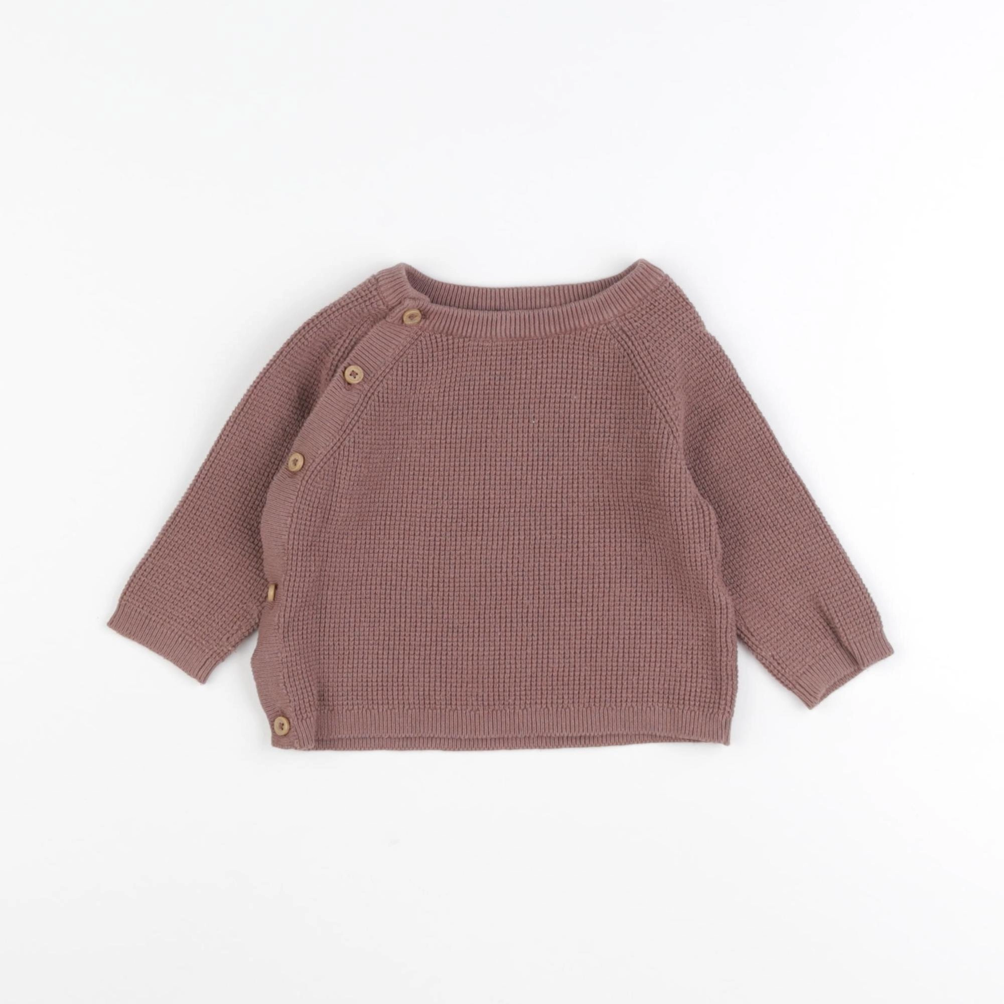 Vertbaudet - pull marron - 6 mois