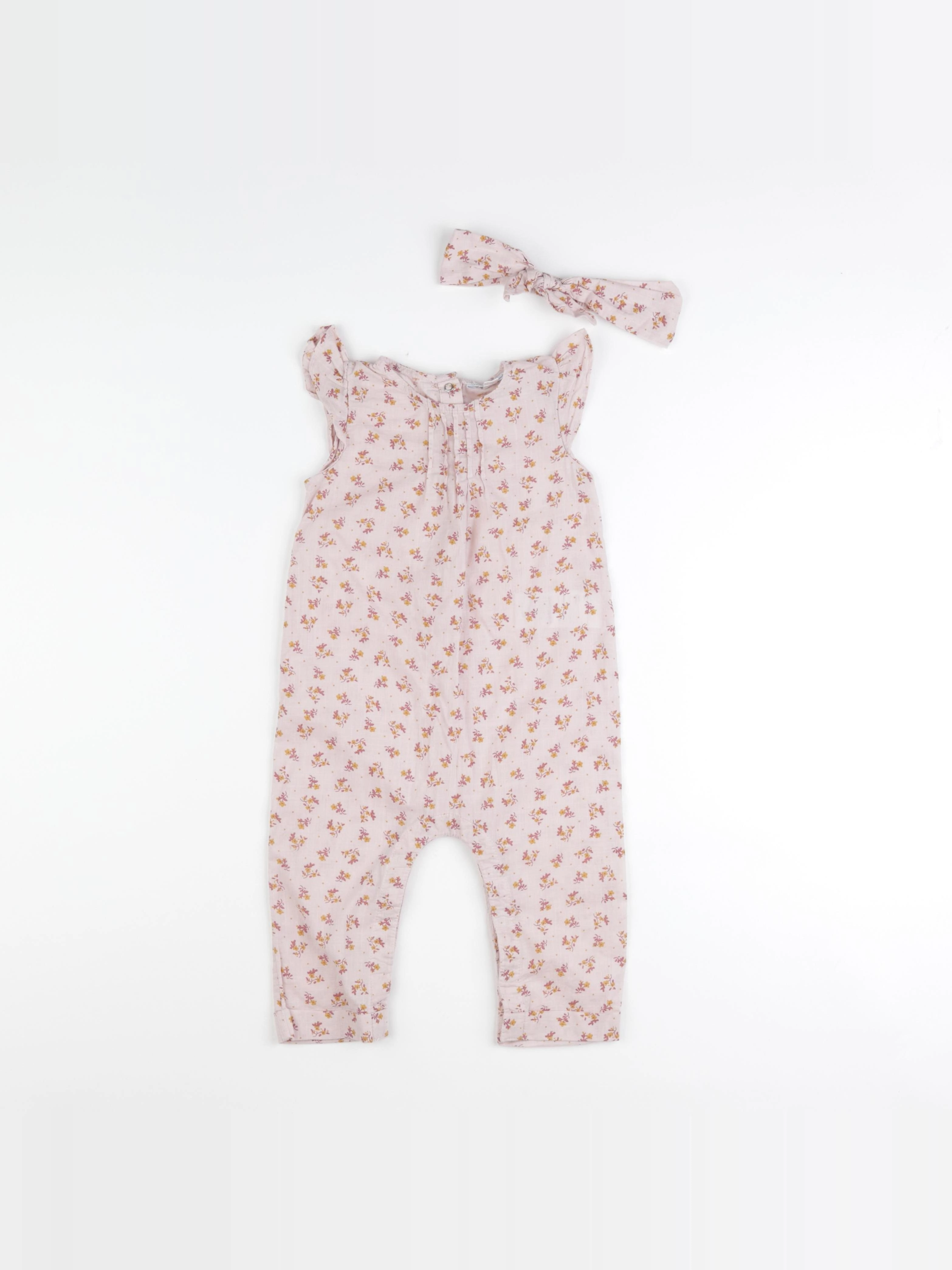 Vertbaudet - combinaison rose - 18 mois
