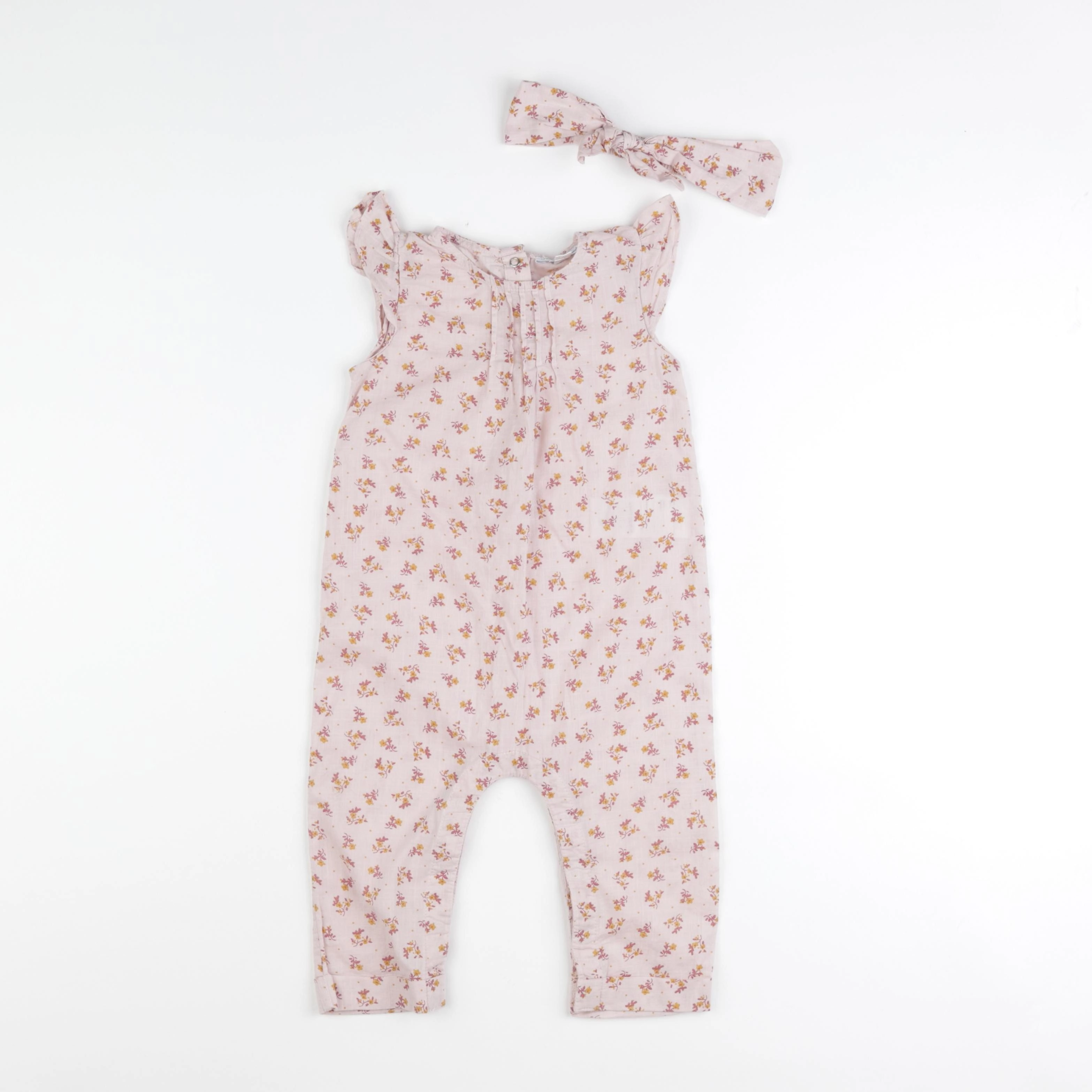 Vertbaudet - combinaison rose - 18 mois