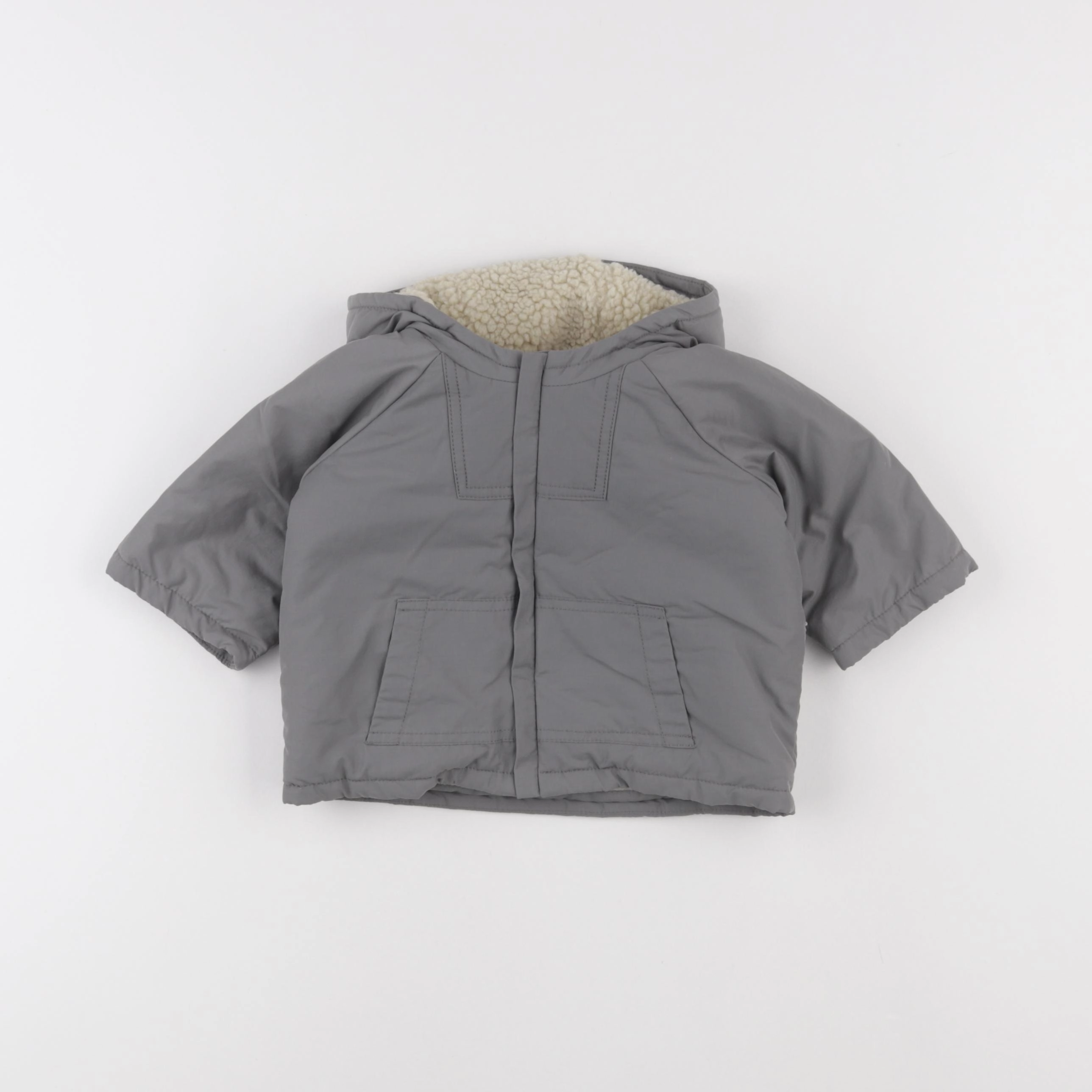 Bonpoint - doudoune gris - 6 mois