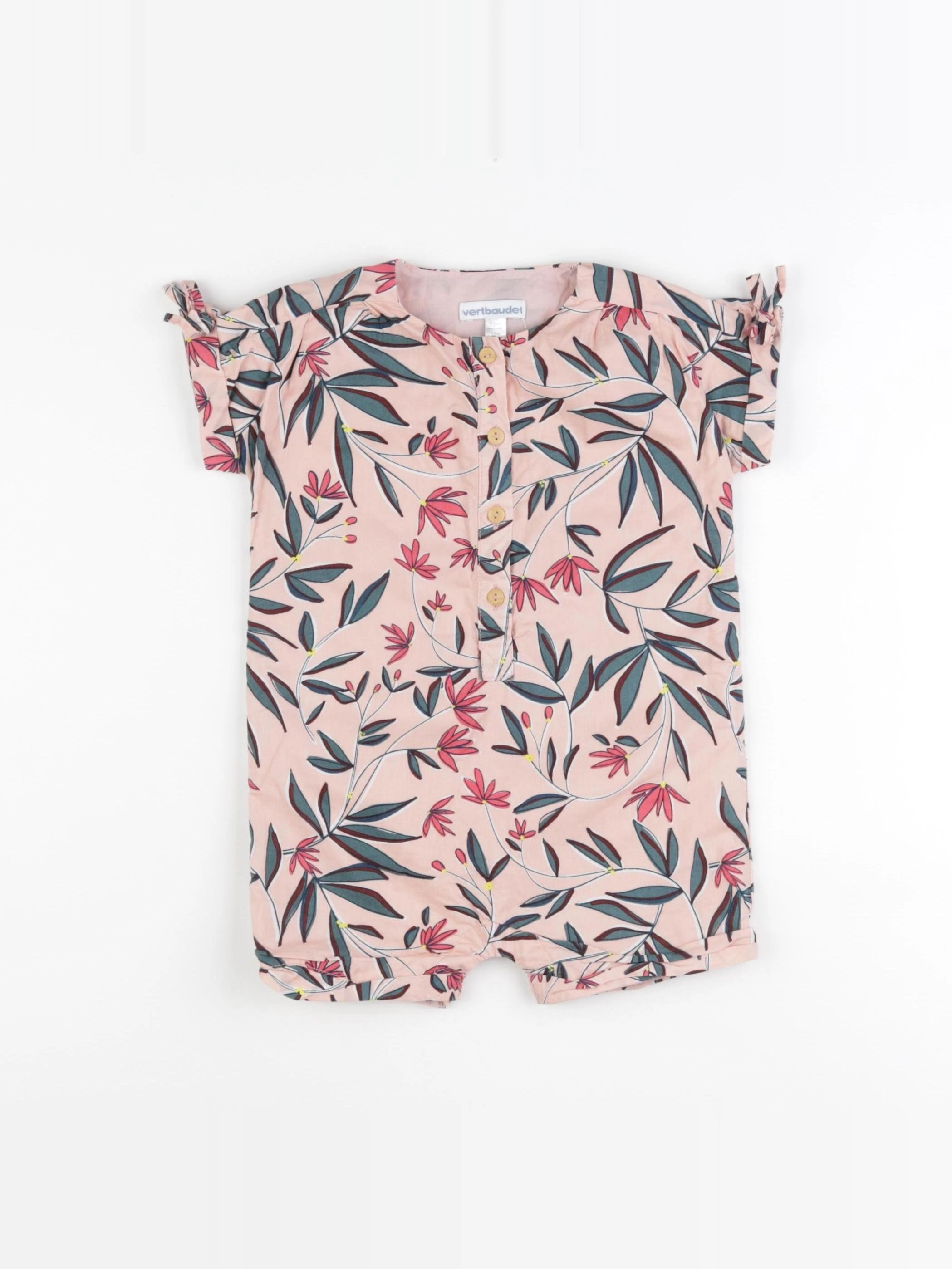 Vertbaudet - combinaison rose - 18 mois